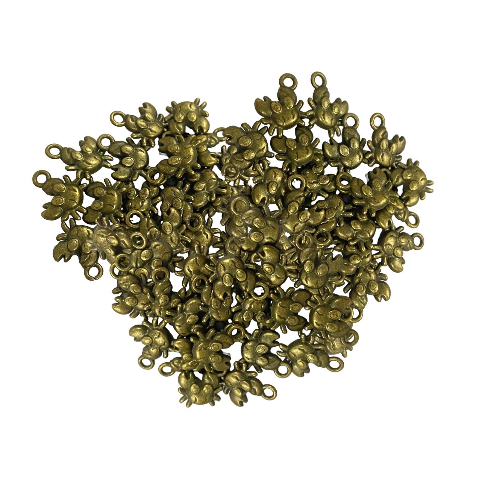 50 Pieces Jewelry DIY Charms for DIY Crafting Handmade Crafts Jewelry Making Copper