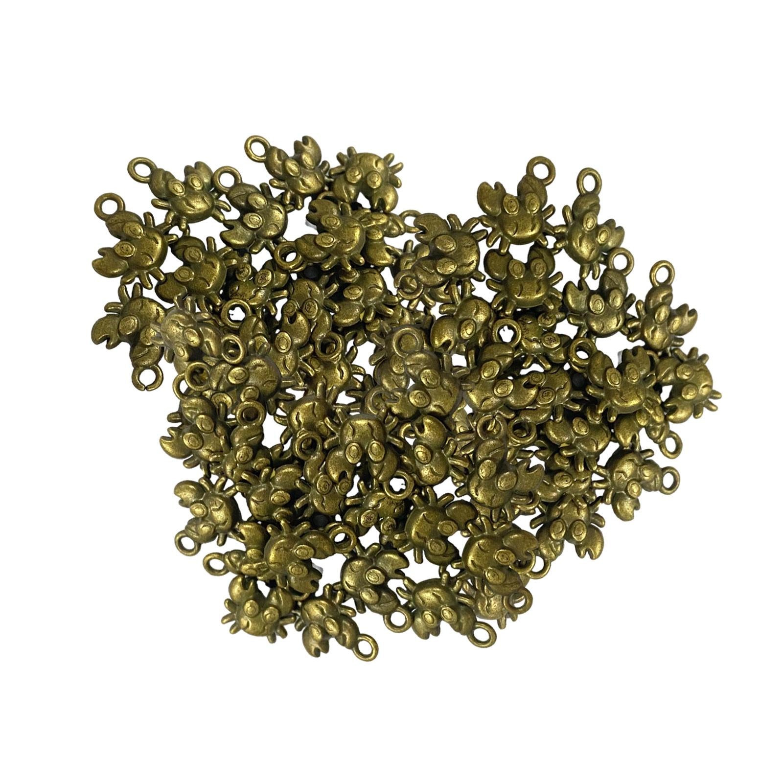 50 Pieces Jewelry DIY Charms for DIY Crafting Handmade Crafts Jewelry Making Copper