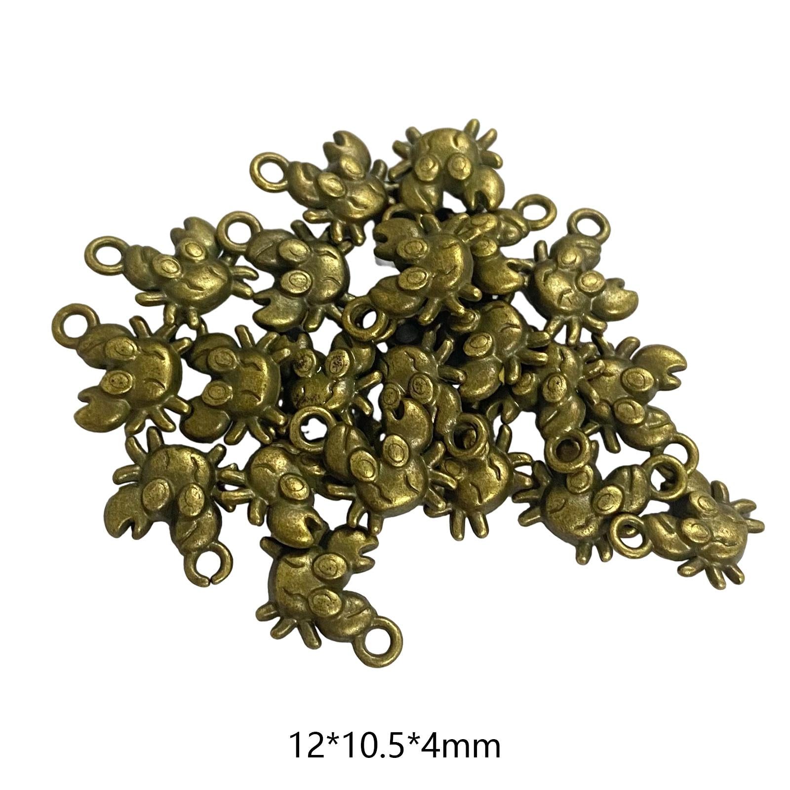 50 Pieces Jewelry DIY Charms for DIY Crafting Handmade Crafts Jewelry Making Copper