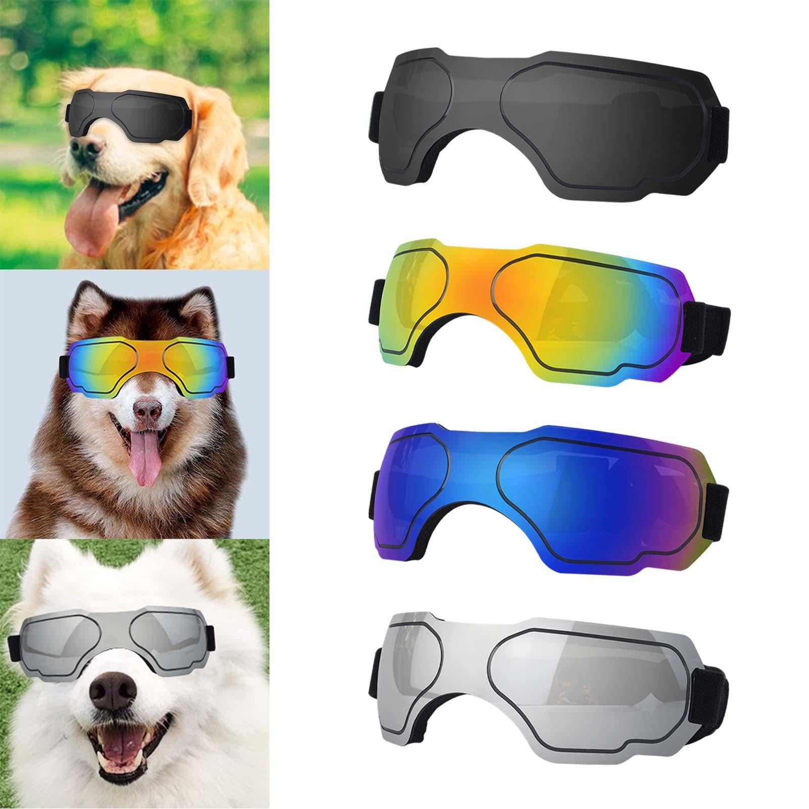 Dog Sunglasses Windproof AntiFog for Small to Medium Breed Dog Puppy Glasses black