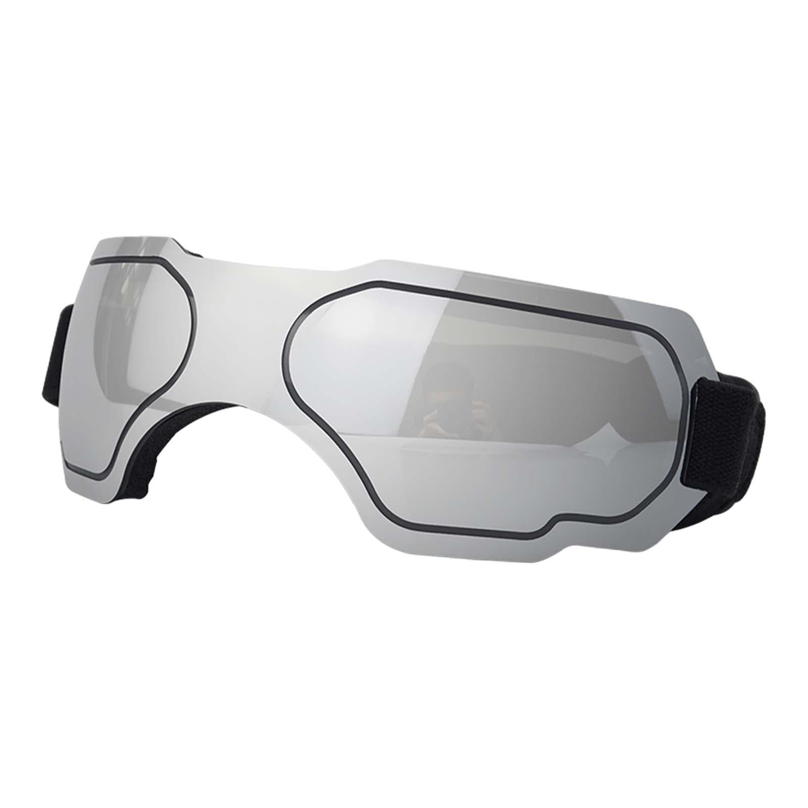Dog Sunglasses Windproof AntiFog for Small to Medium Breed Dog Puppy Glasses silver