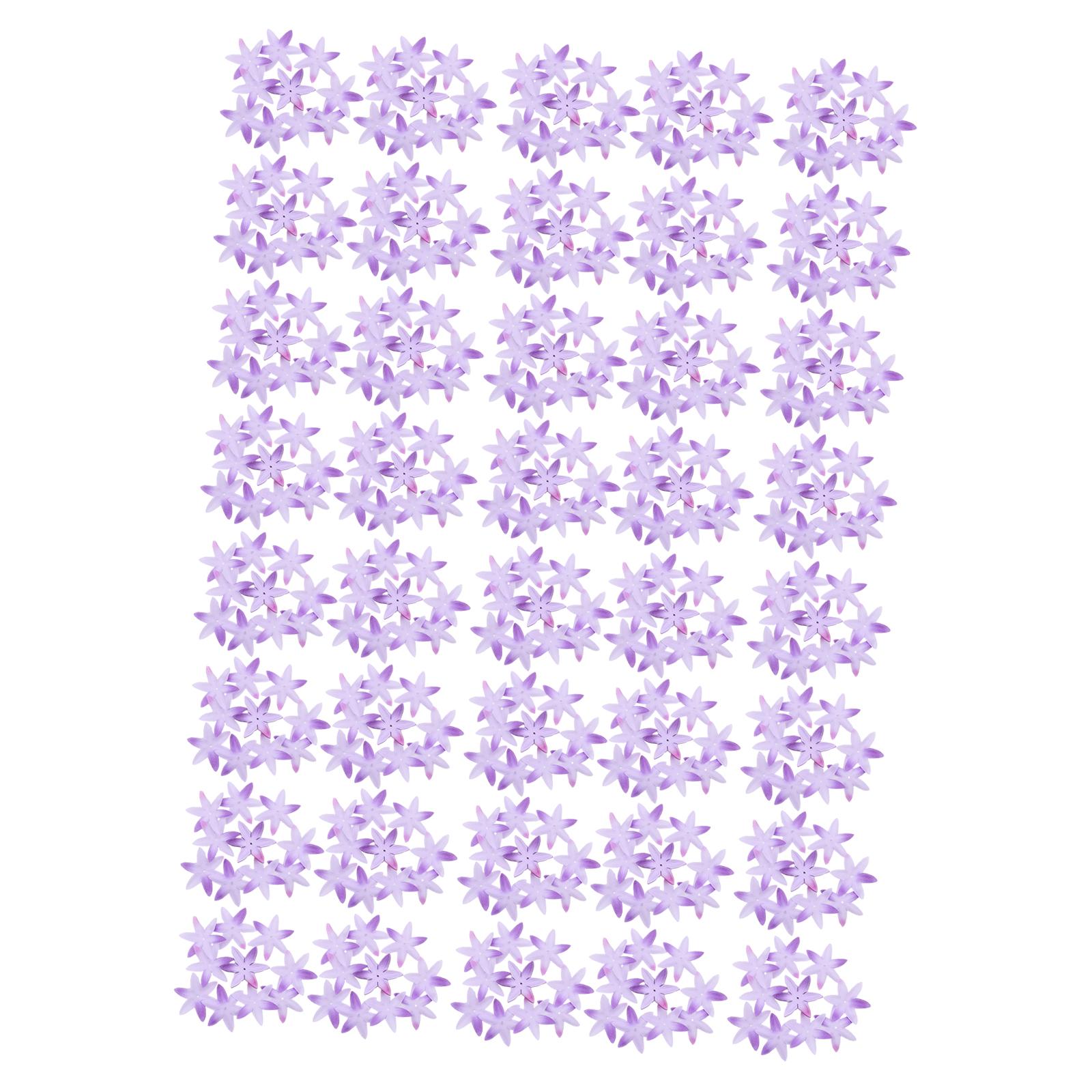 500 Pieces Silk Flower Petals DIY Making Fake Flower Heads for Wedding Dress violet
