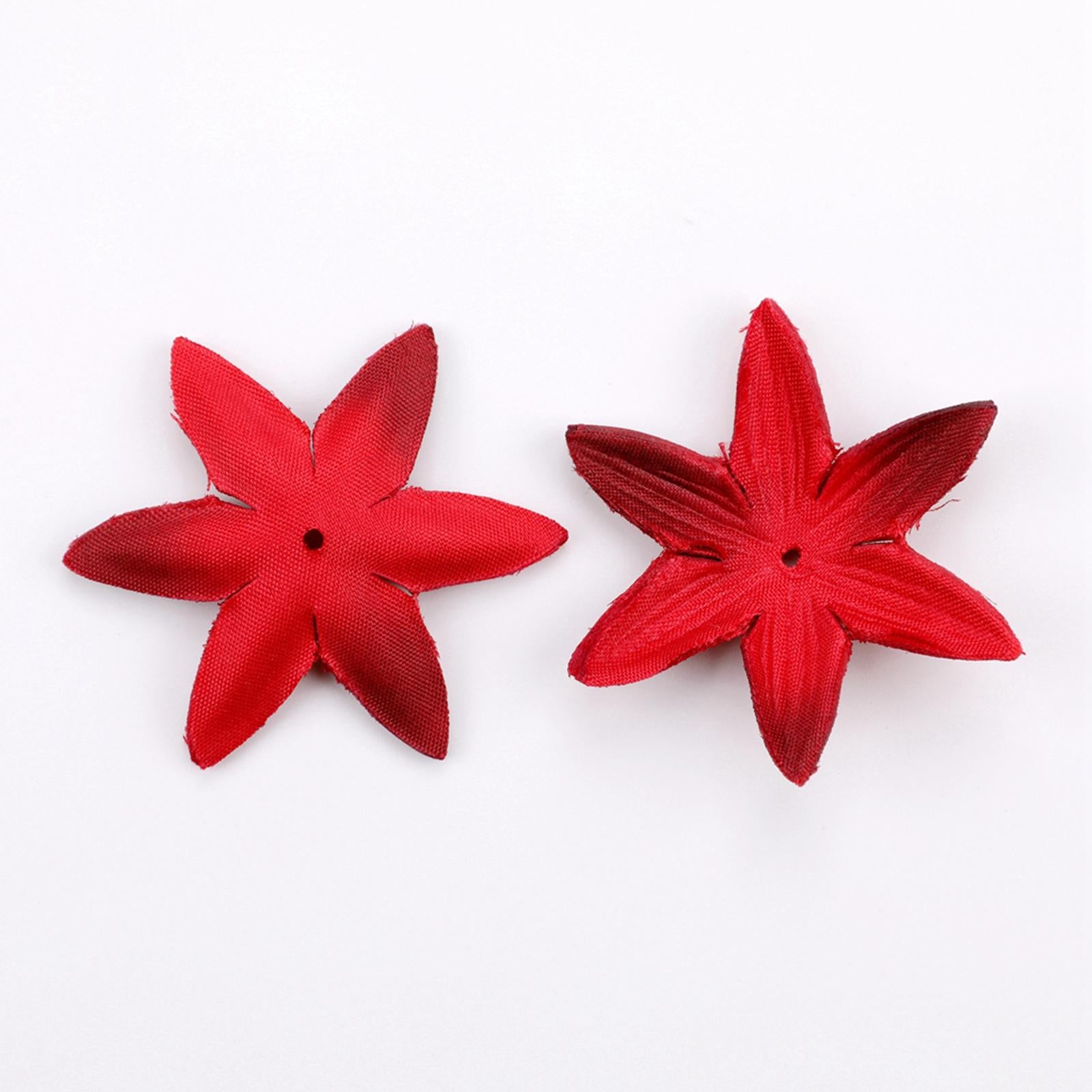 500 Pieces Silk Flower Petals DIY Making Fake Flower Heads for Wedding Dress red