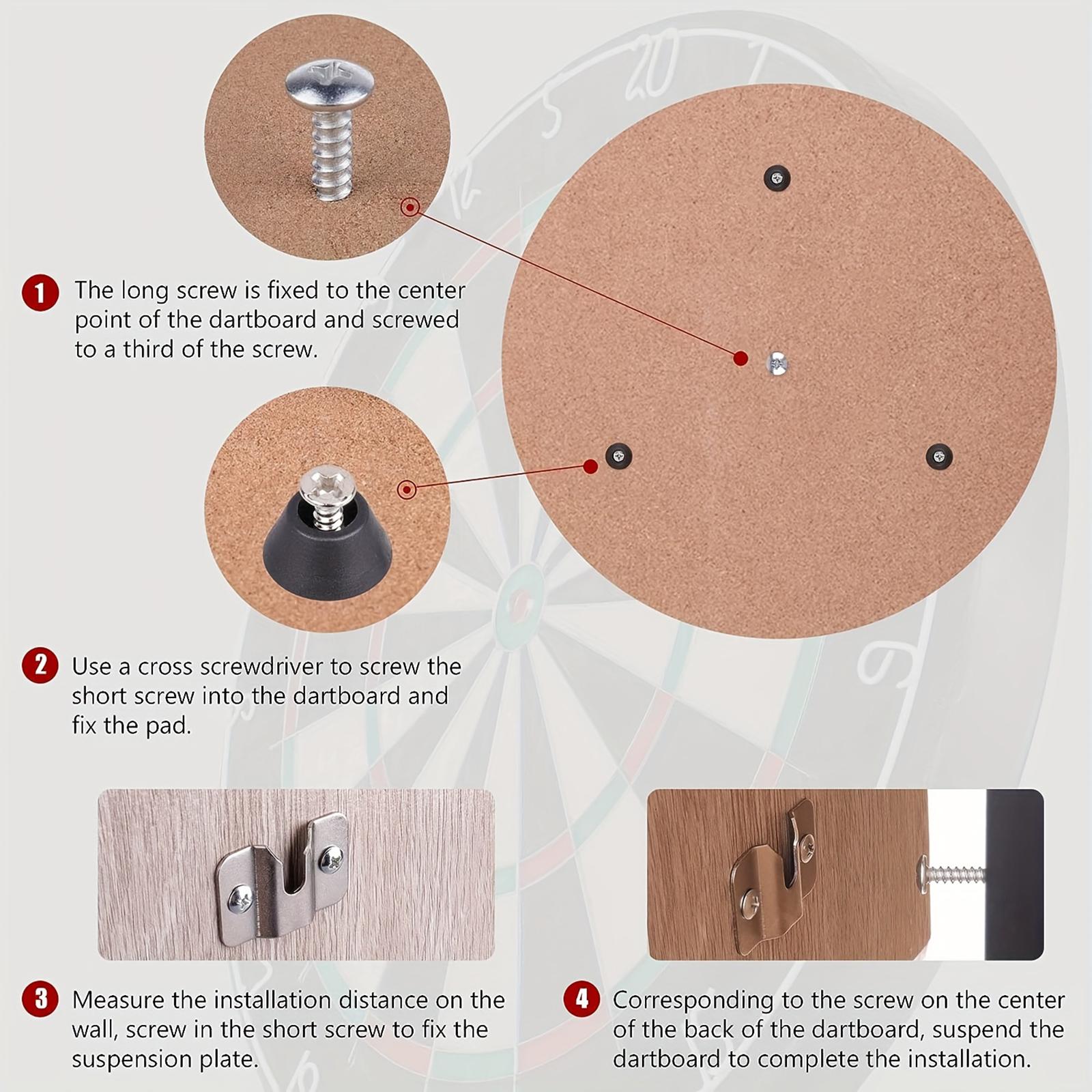 3xDart Mounting Kits Replacement Easy to Install for Hanging Dart Wall Bracket Style B