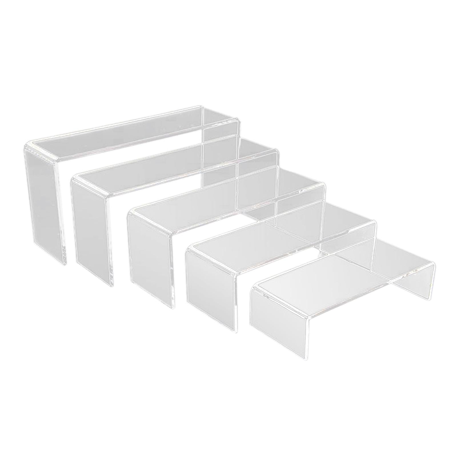 5 Pieces Acrylic Display Risers Acrylic Risers for Display for Candy Dessert
