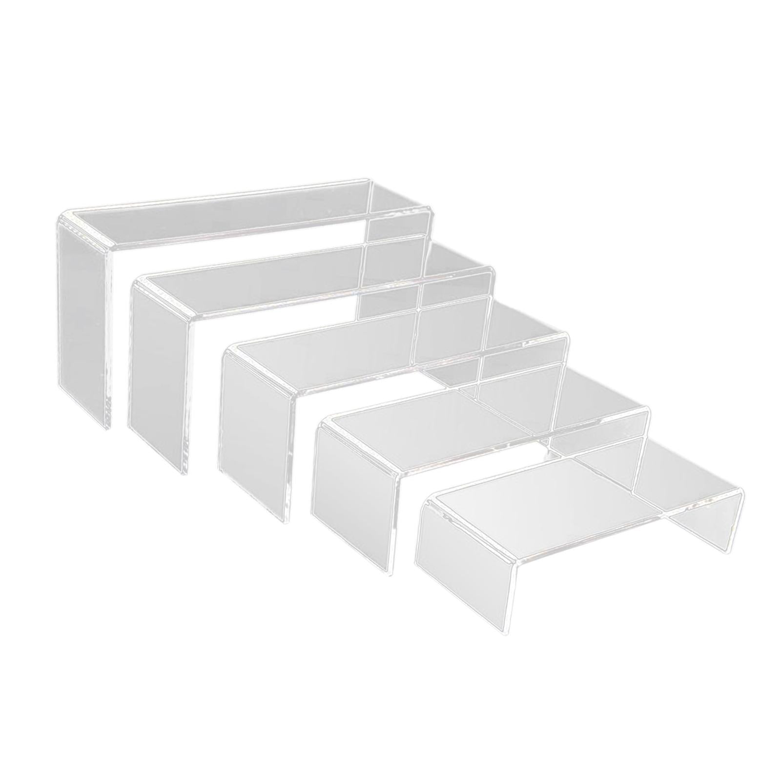 5 Pieces Acrylic Display Risers Acrylic Risers for Display for Candy Dessert