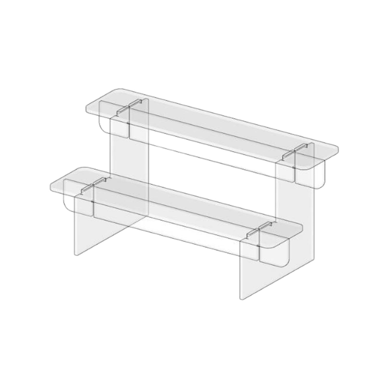 Acrylic Shelf Display Shelves Dessert Cake Stand for Cosmetic Dessert Figure 2 Tier