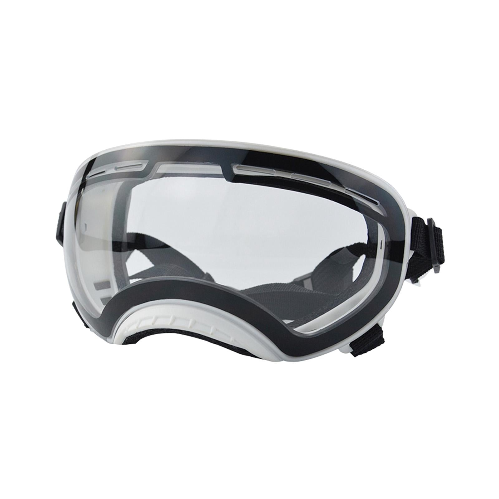 Dog Sunglasses Dustproof Photos Props Riding Pet Glasses Eye Wear Protection White frame C