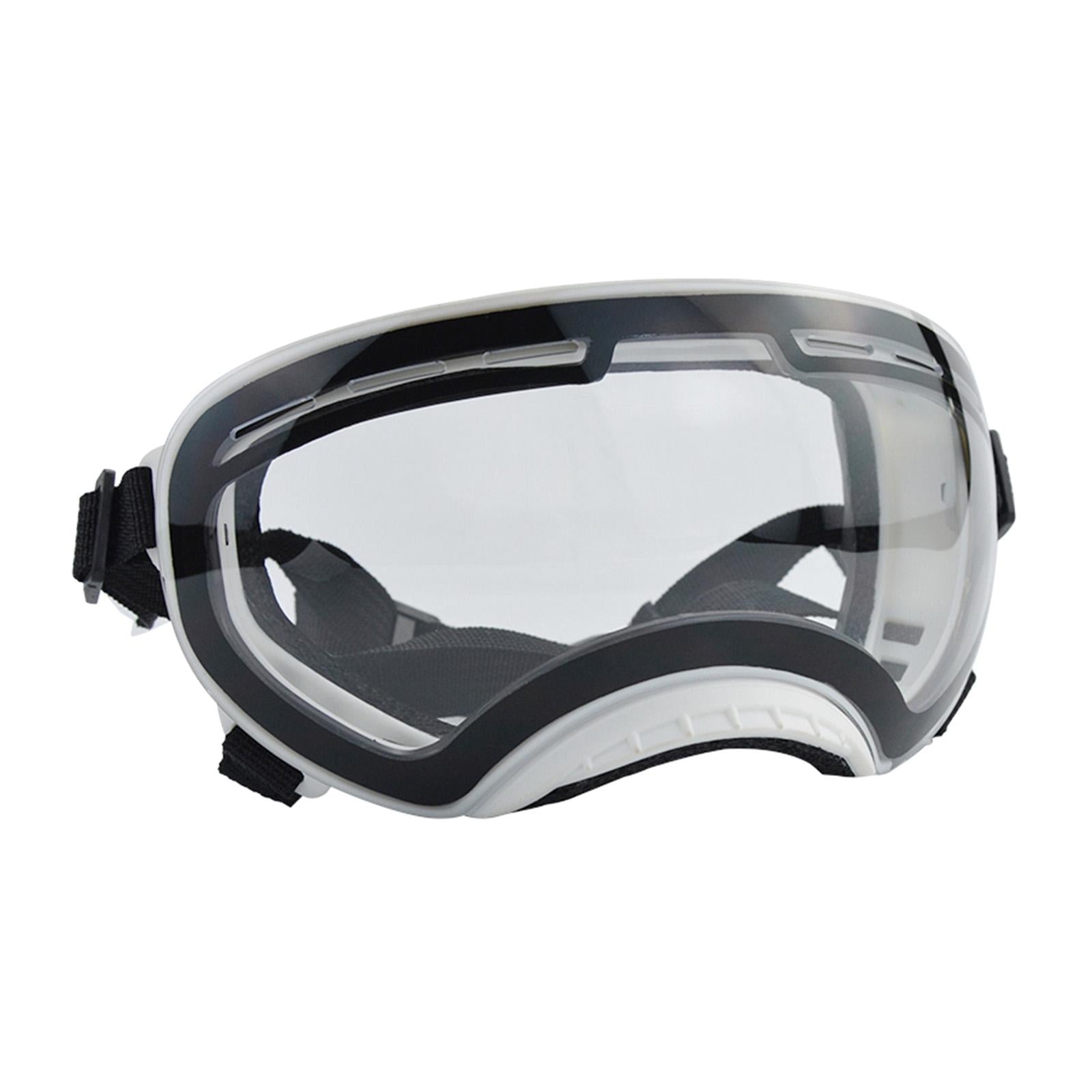 Dog Sunglasses Dustproof Photos Props Riding Pet Glasses Eye Wear Protection White frame C