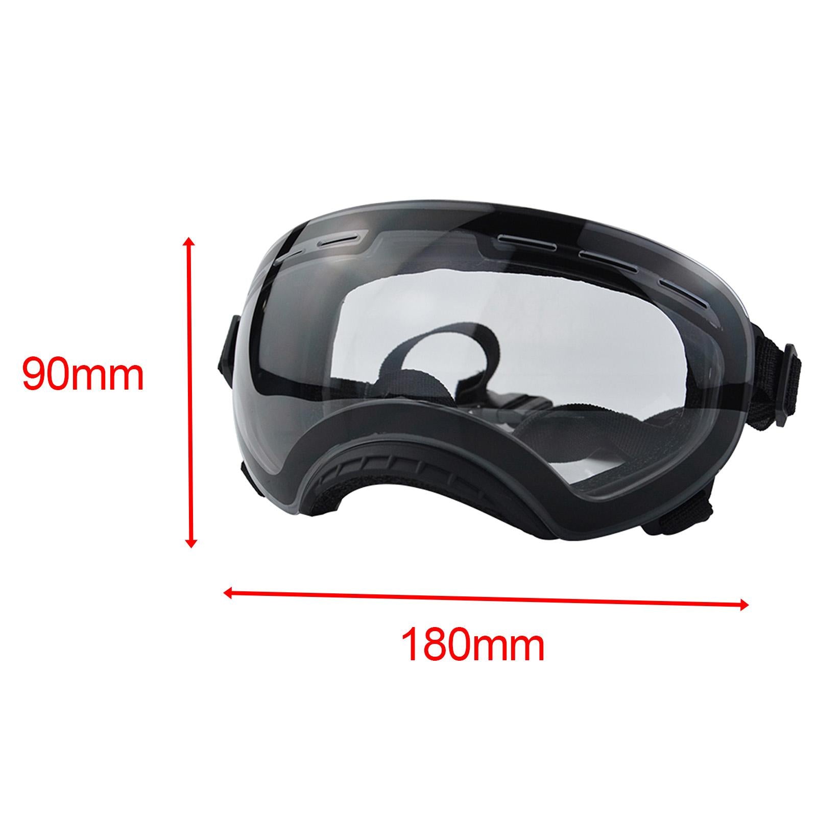 Dog Sunglasses Dustproof Photos Props Riding Pet Glasses Eye Wear Protection Black frame C