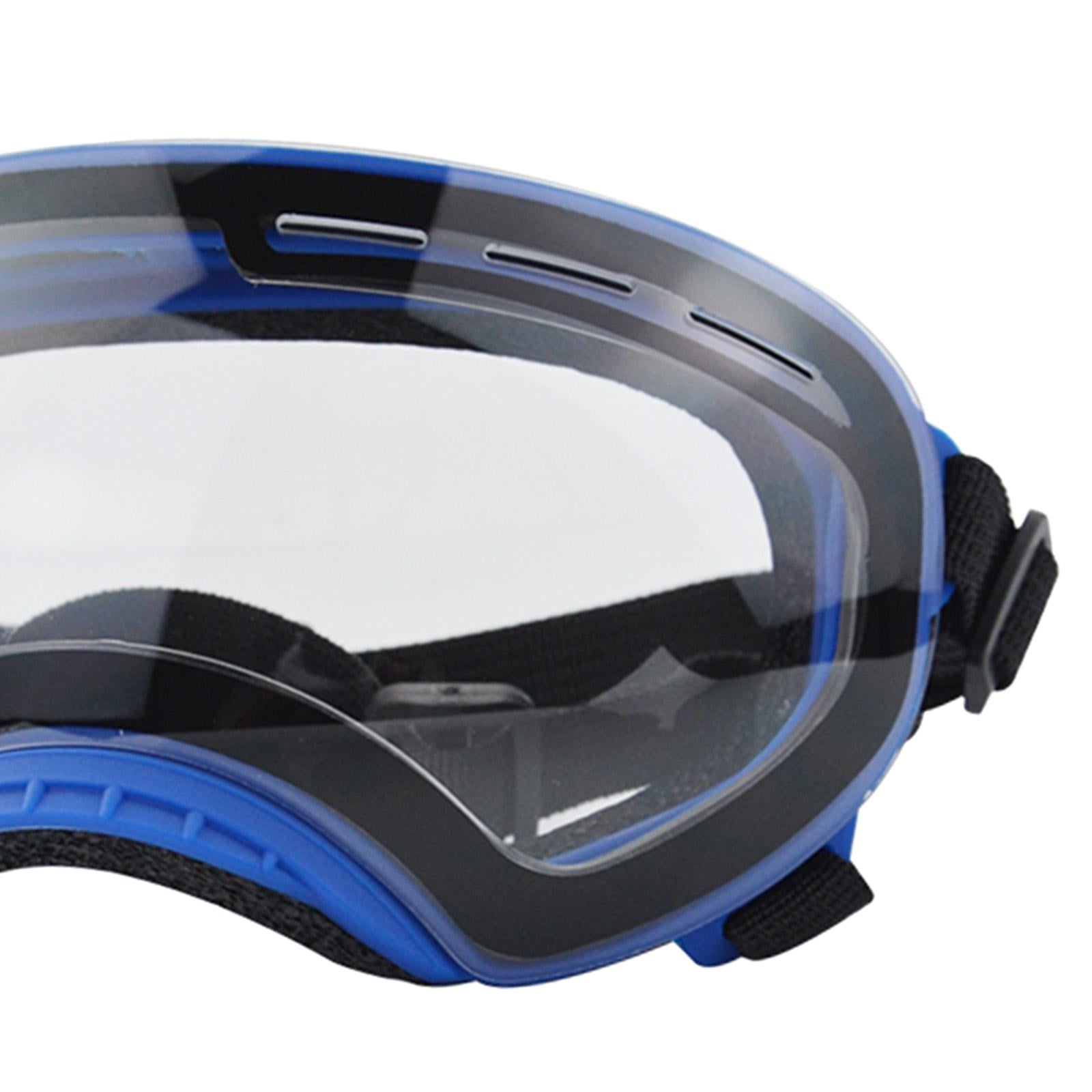Dog Sunglasses Dustproof Photos Props Riding Pet Glasses Eye Wear Protection Blue frame C