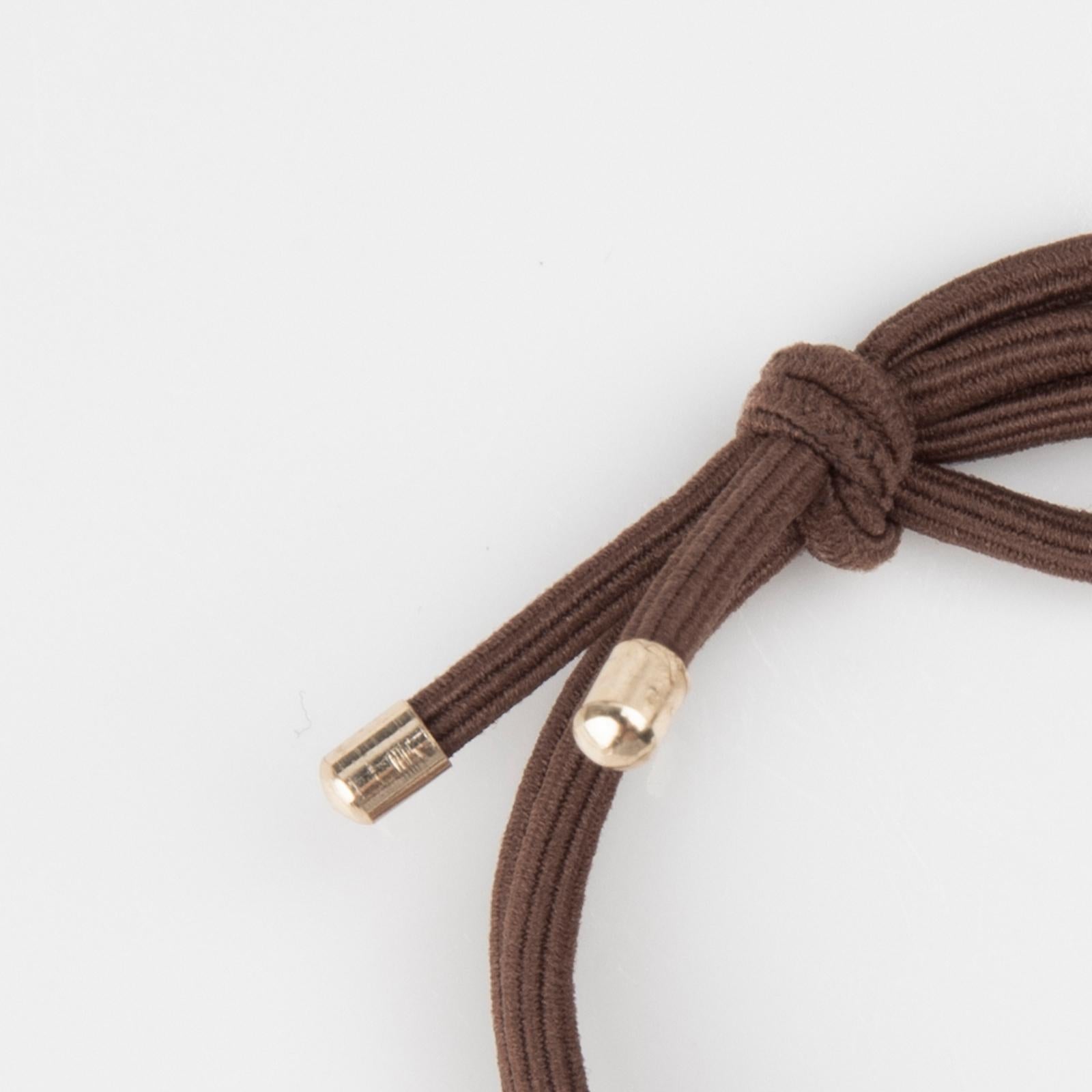 Hair Rubber Bands Fashionable Hair Ties with Beads for Makeup Workwear Daily Use coffee