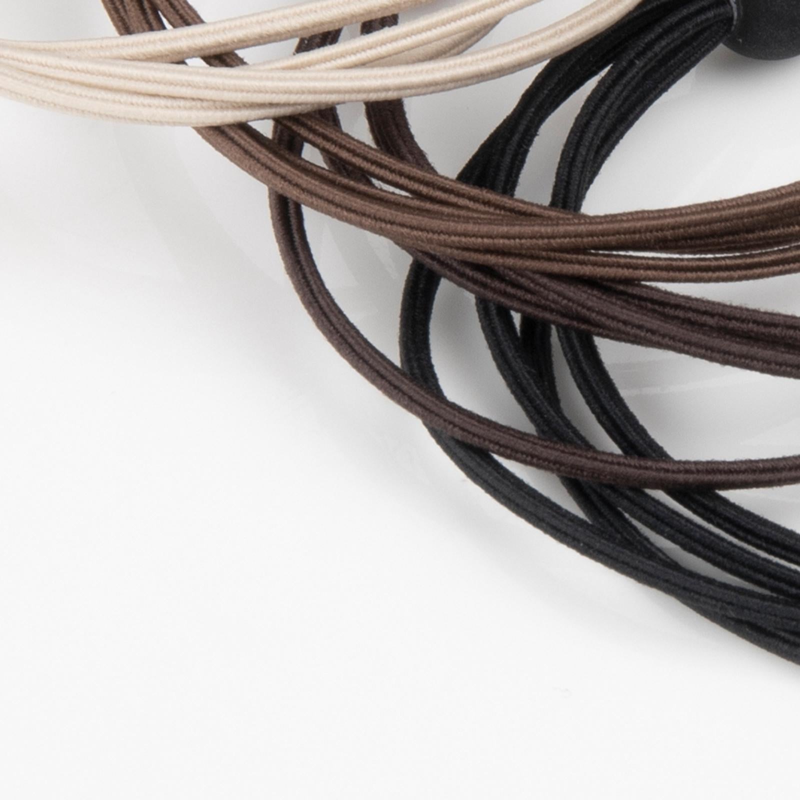 Hair Tie Portable Hair Band for Thin Hair Office Curly Hair Brown