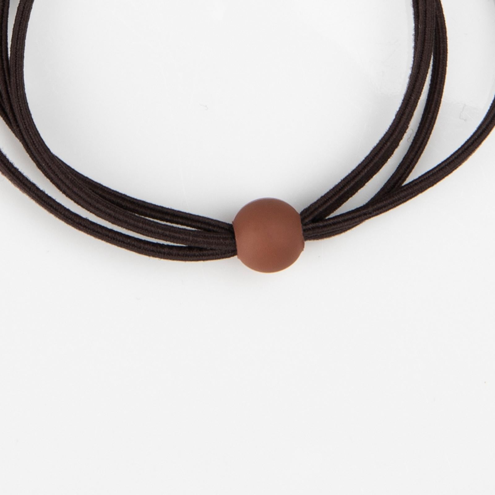 Hair Tie Portable Hair Band for Thin Hair Office Curly Hair Brown