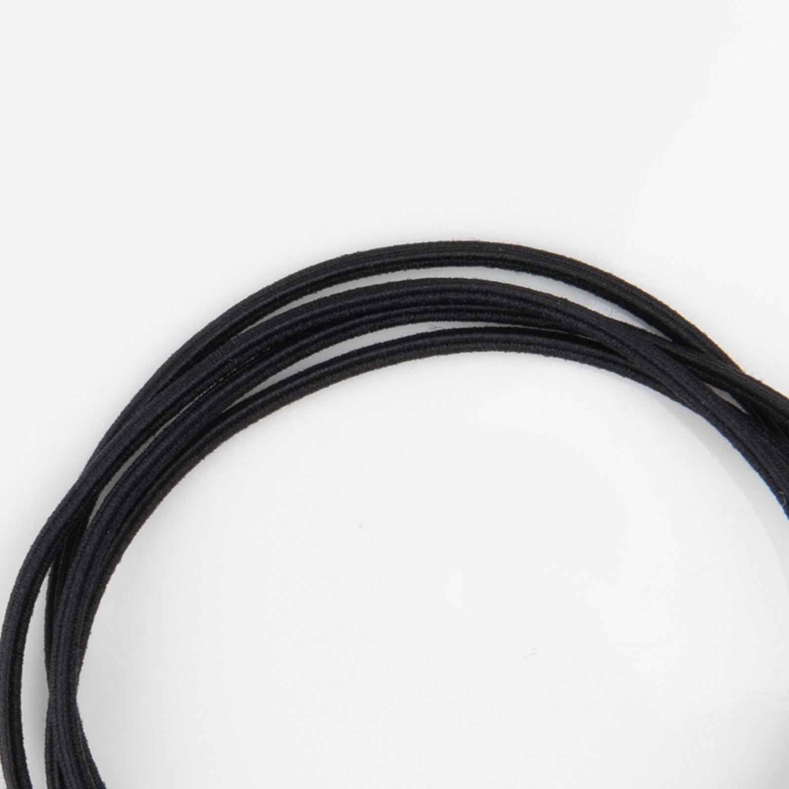 Hair Tie Portable Hair Band for Thin Hair Office Curly Hair Black