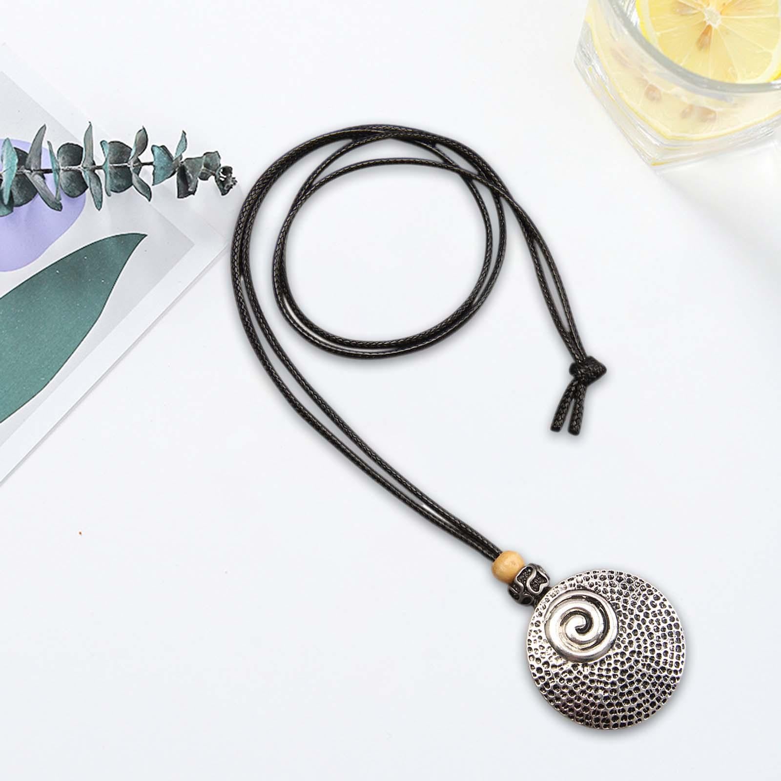 Pendant Necklace Retro Thread Polka Dots Necklace for Valentine's Day Bridal