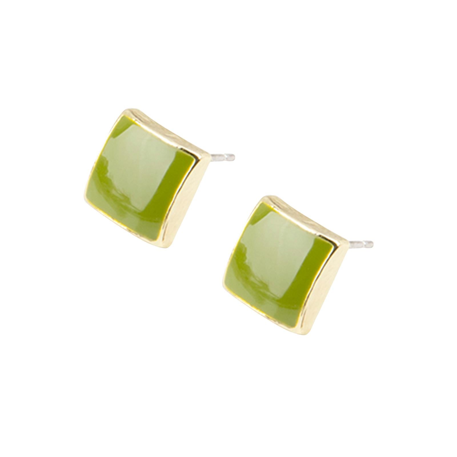 Square Stud Earrings Fine Earrings Jewelry for Graduation Masquerade Parties