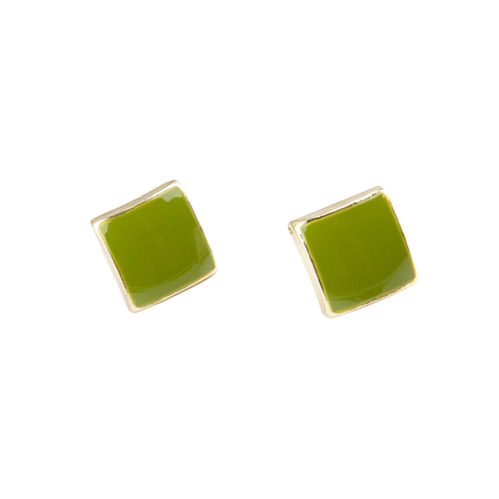 Square Stud Earrings Fine Earrings Jewelry for Graduation Masquerade Parties