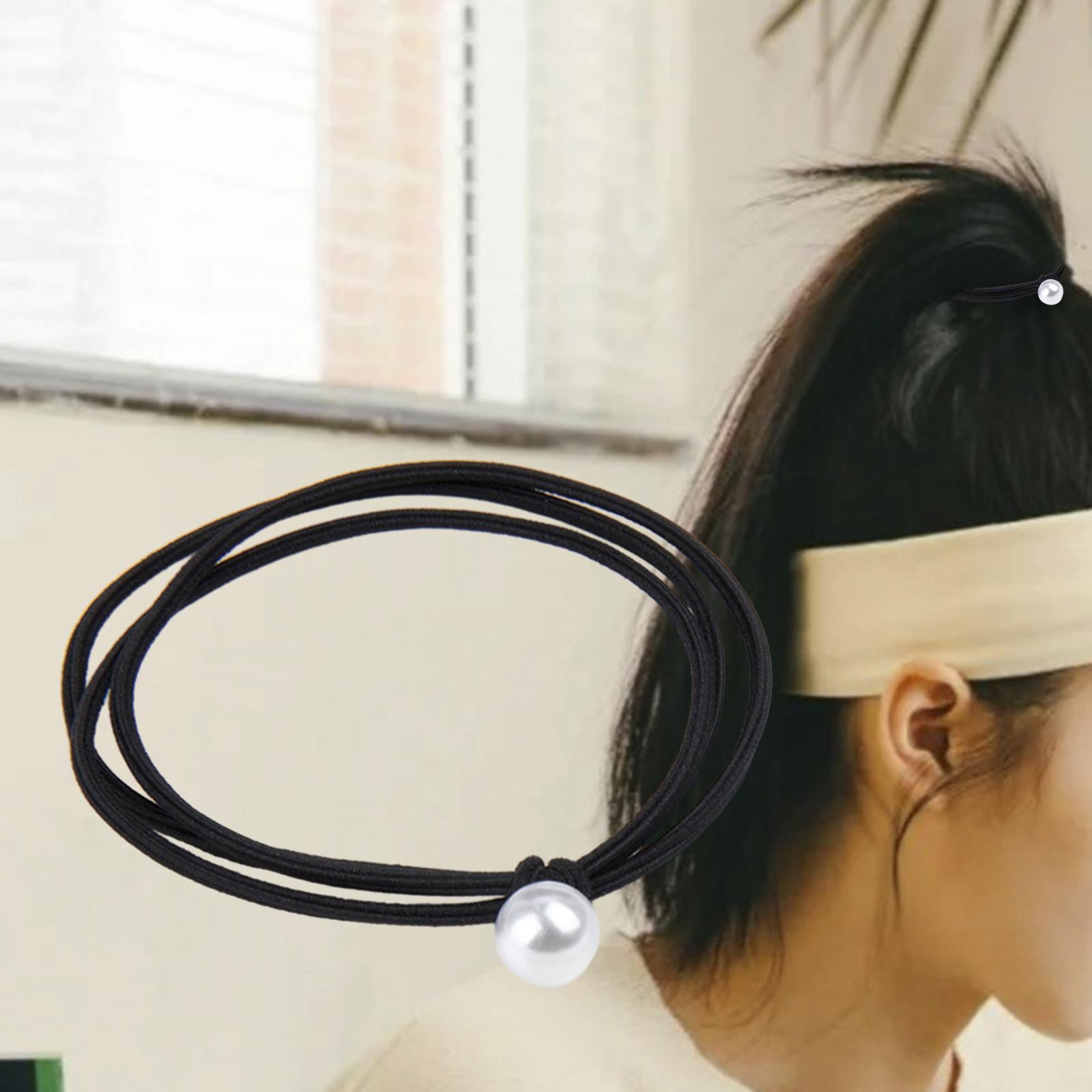 Hair Rubber Bands Ponytail Holders for Thick Heavy and Curly Hair Girls Kids