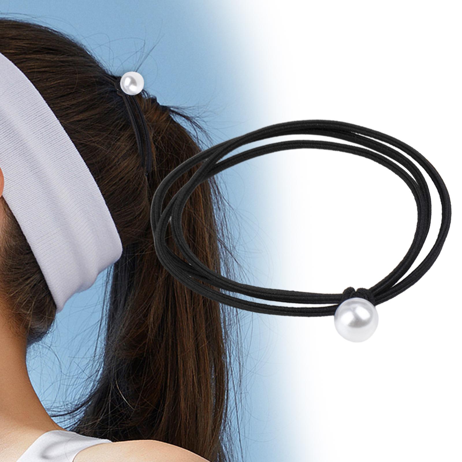 Hair Rubber Bands Ponytail Holders for Thick Heavy and Curly Hair Girls Kids