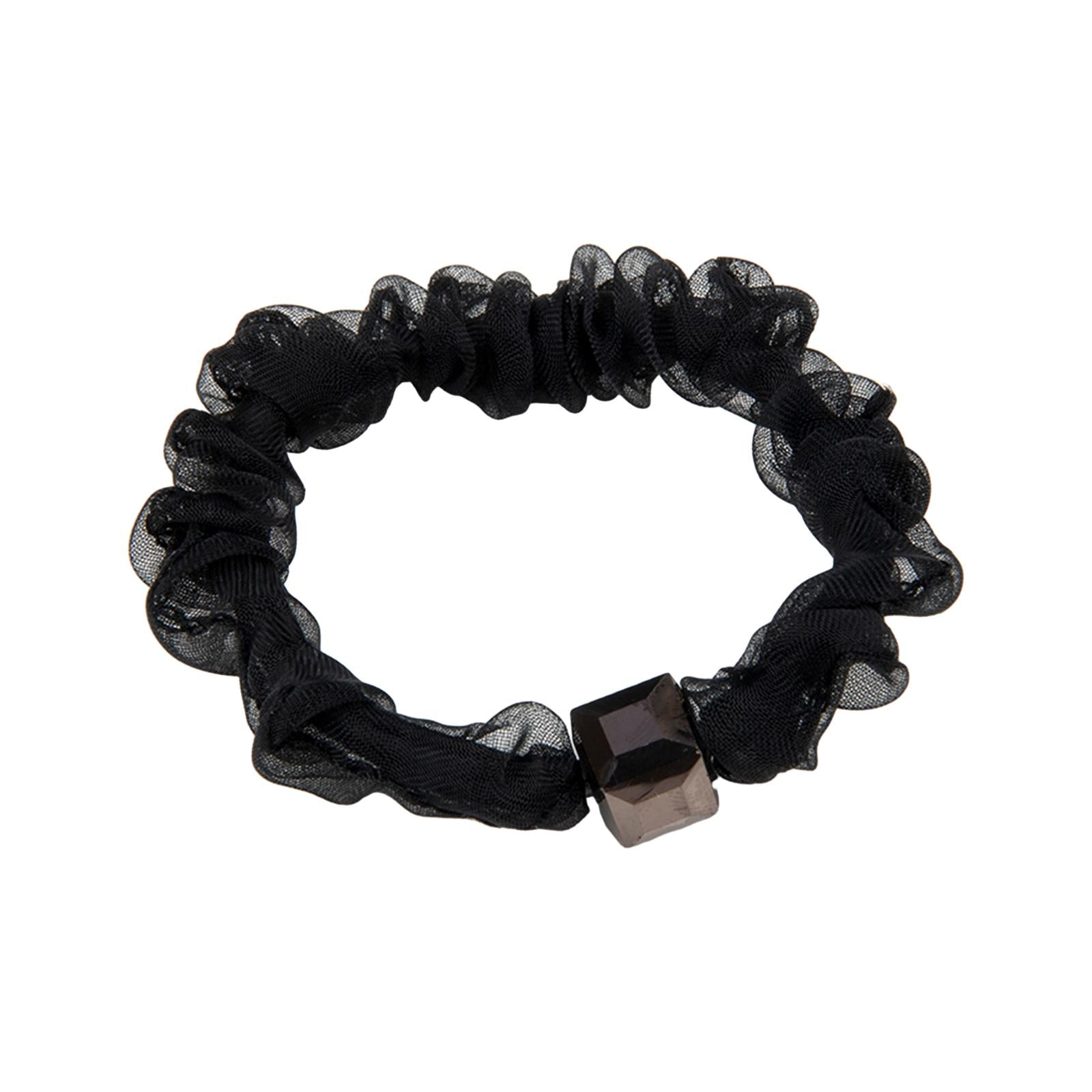 Black Hair Ties Fashion Women Hair Bands for Office Travel Thick / Thin Hair