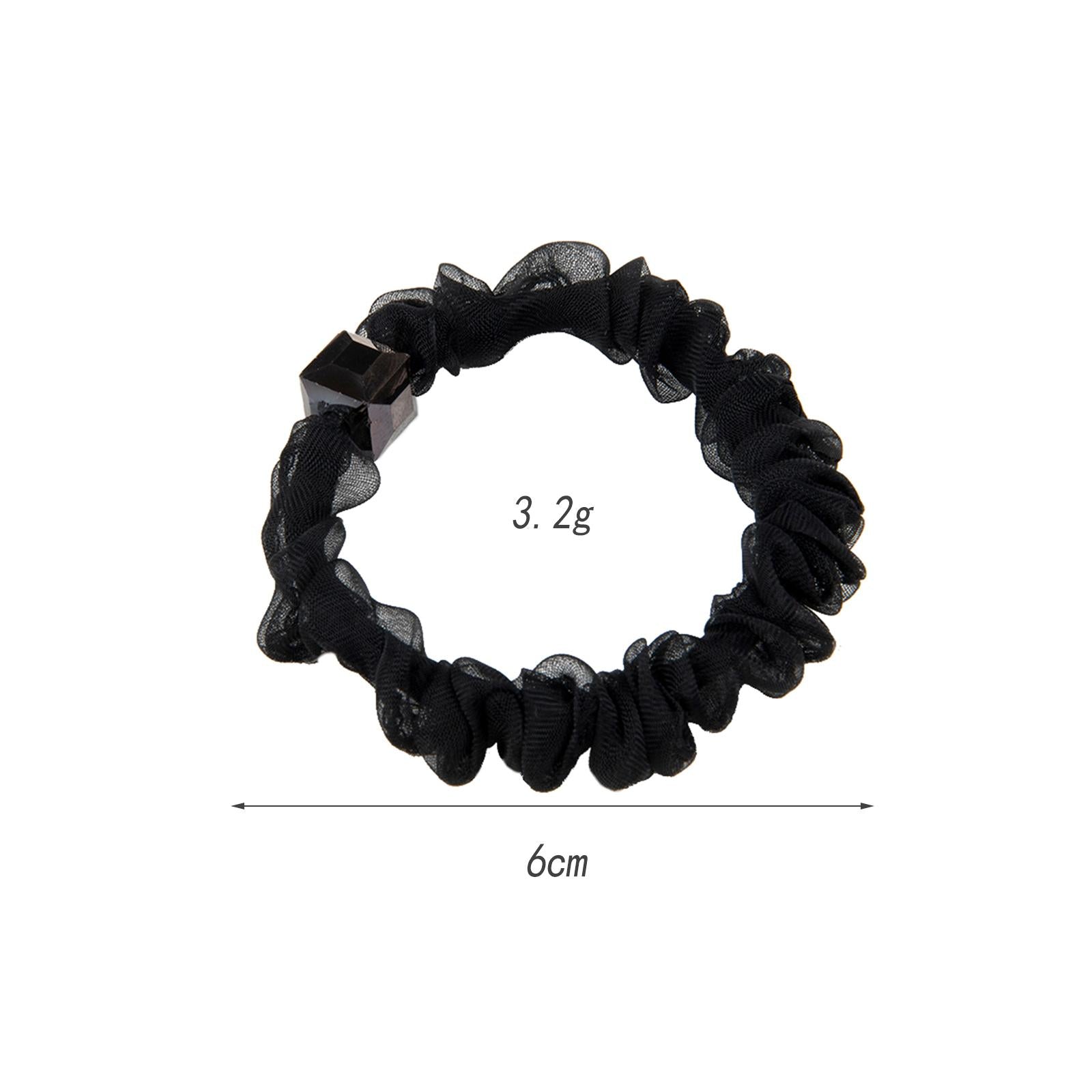 Black Hair Ties Fashion Women Hair Bands for Office Travel Thick / Thin Hair