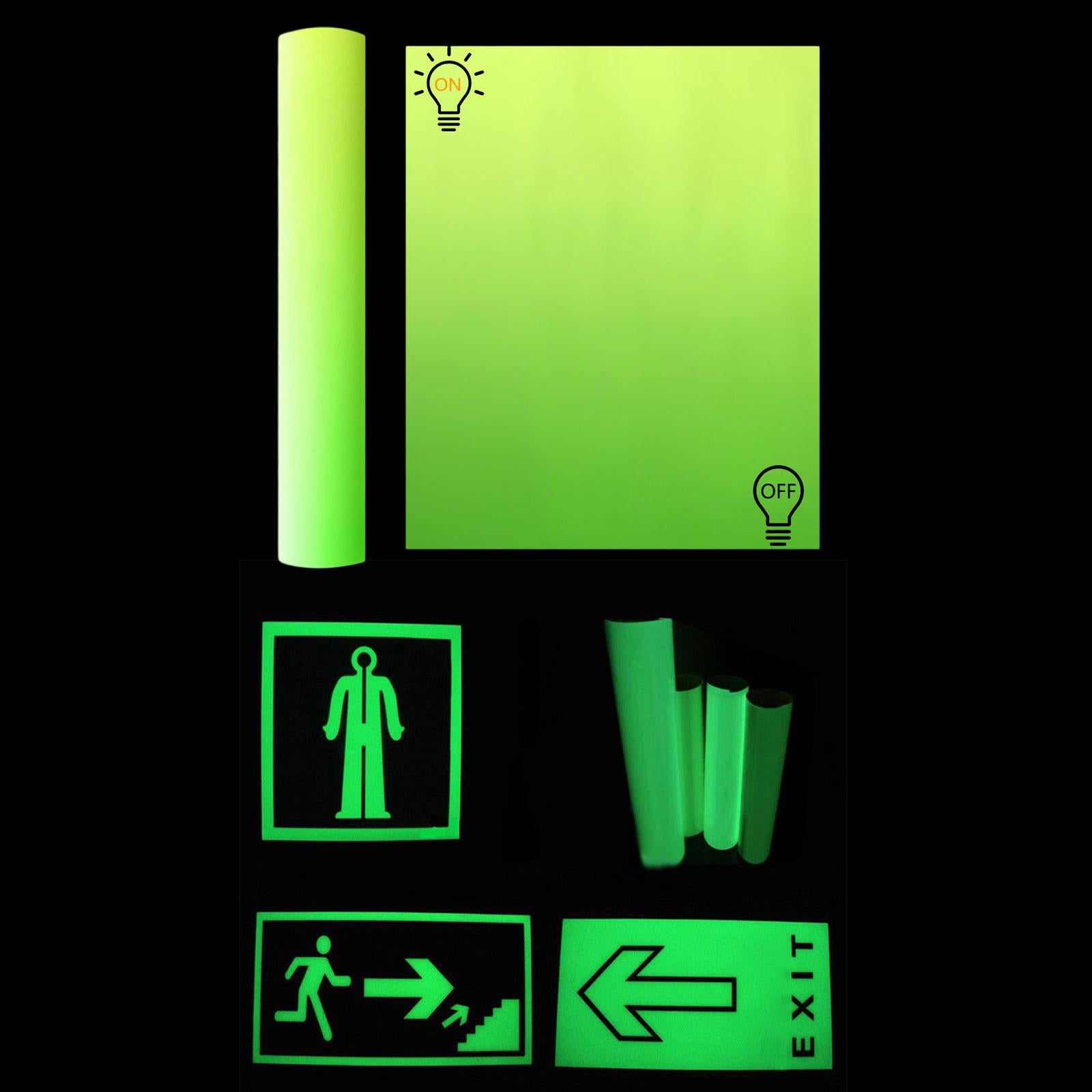 Luminous Sticker Wall Decal Luminous Safety Sticker for Switch Button Stairs 30cmx100cm