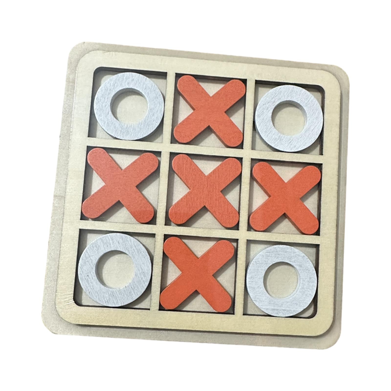 2xTic TAC Toe Board Game Family Board Game XO Table Toy for Holiday Gifts