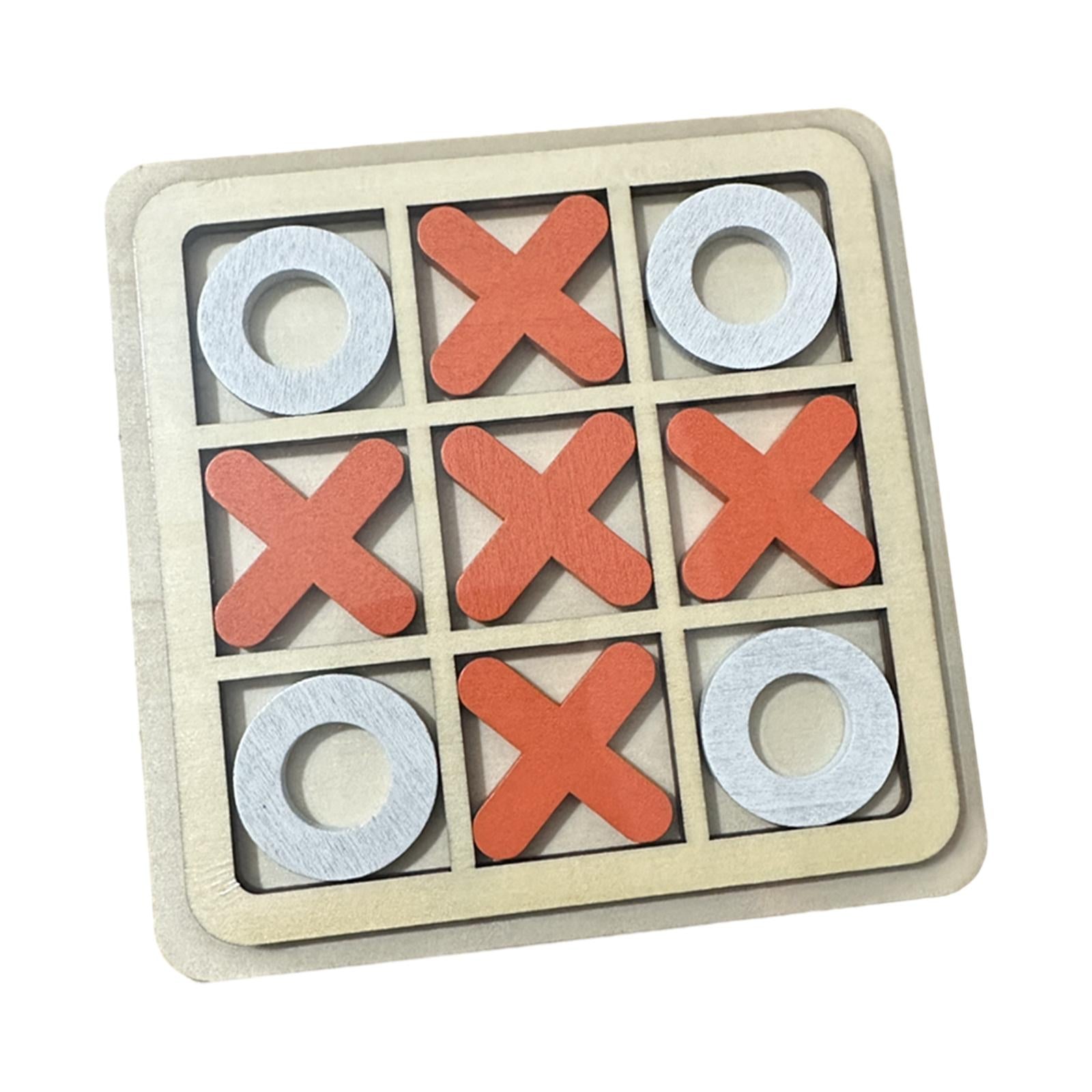 4xTic TAC Toe Board Game Family Board Game XO Table Toy for Holiday Gifts