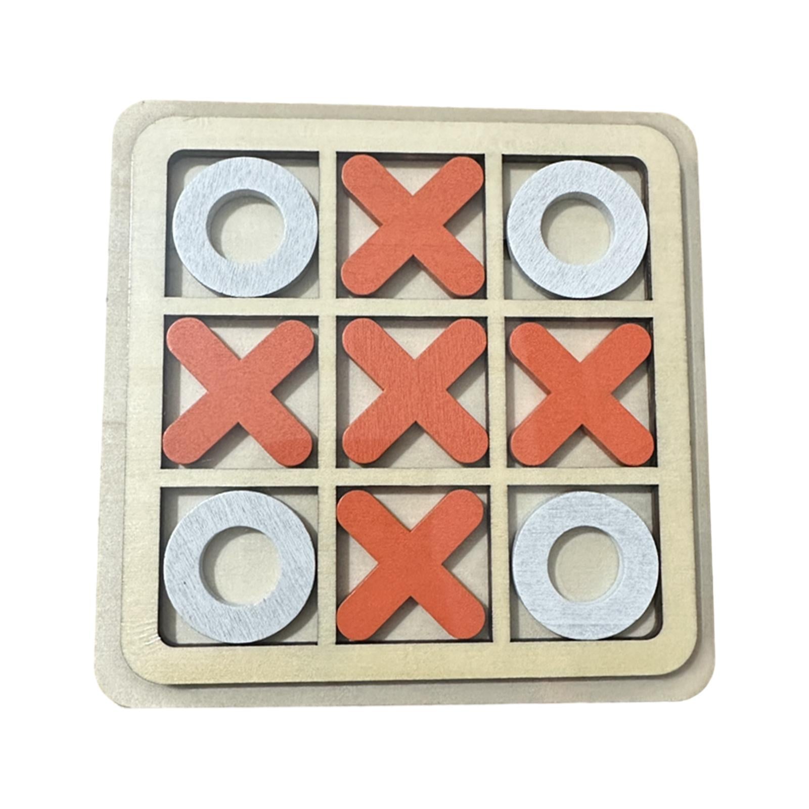 4xTic TAC Toe Board Game Family Board Game XO Table Toy for Holiday Gifts
