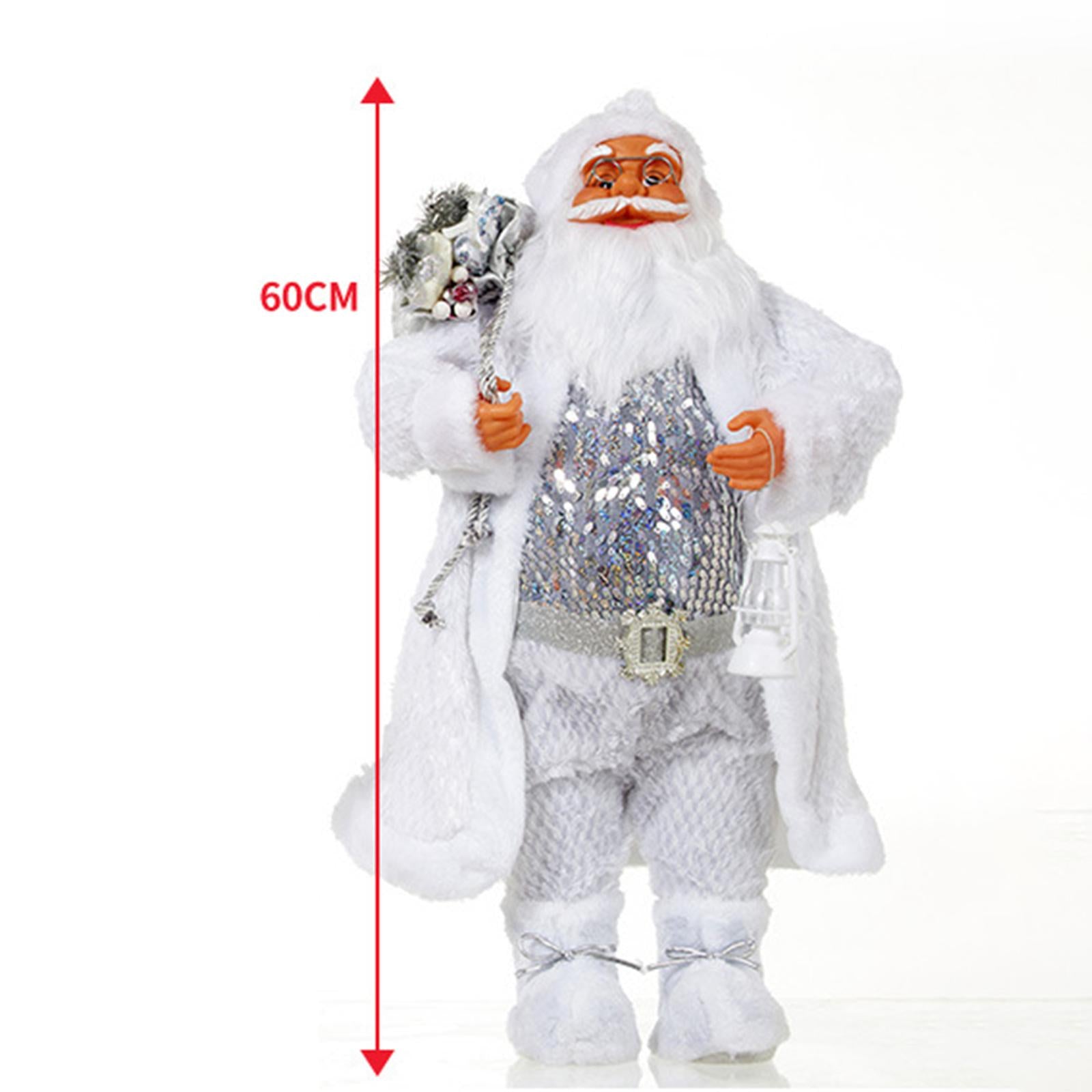 Santa Claus Figure Holiday Centerpiece Santa Claus Doll for Indoor Home Desk