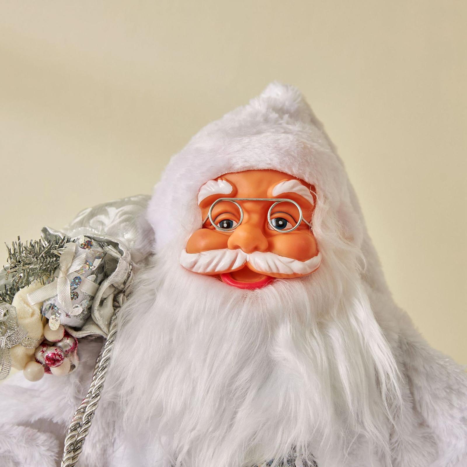 Santa Claus Figure Holiday Centerpiece Santa Claus Doll for Indoor Home Desk