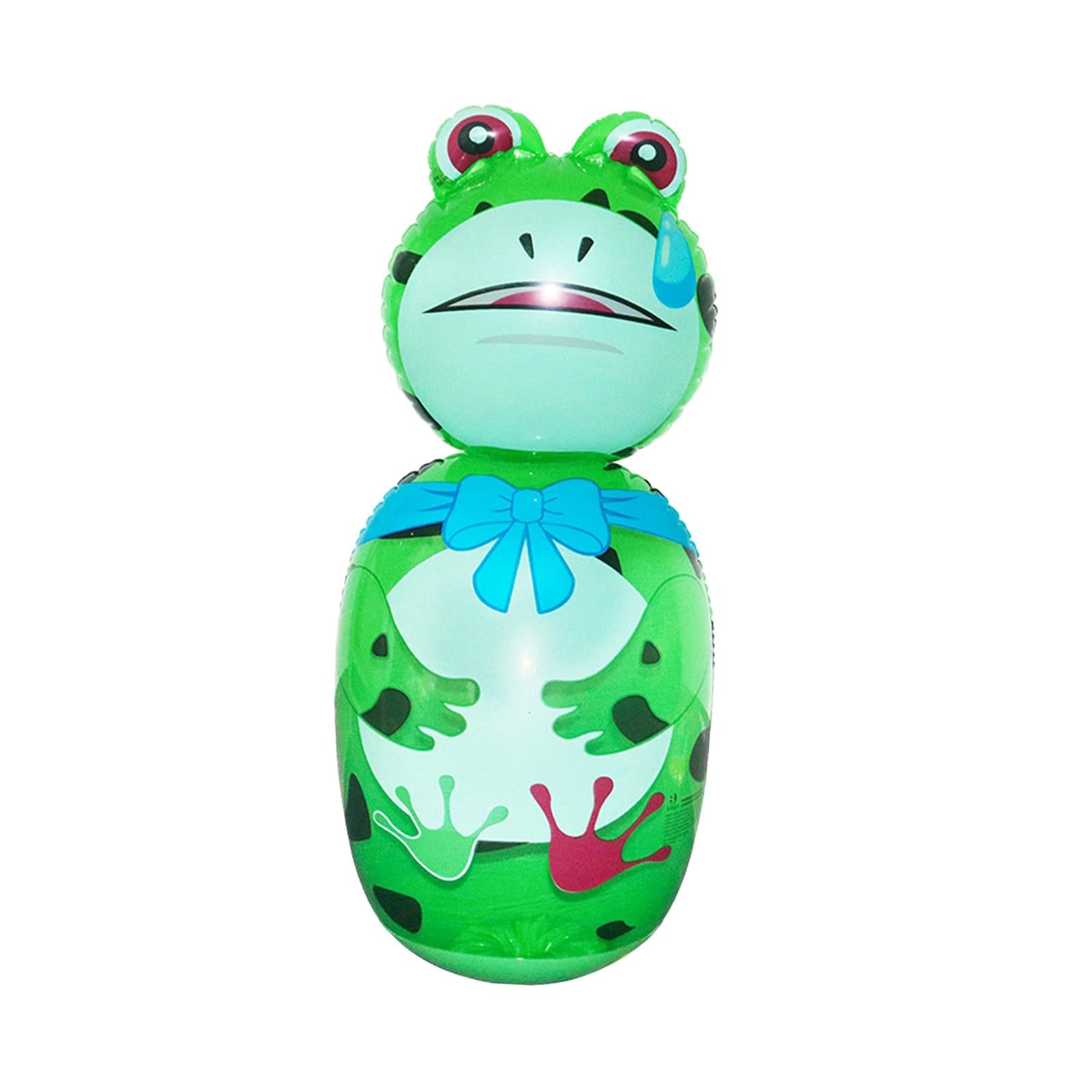 Inflatable Punching Bag for Indoors Outdoors Themed Birthday Party Toddlers Green 80cm