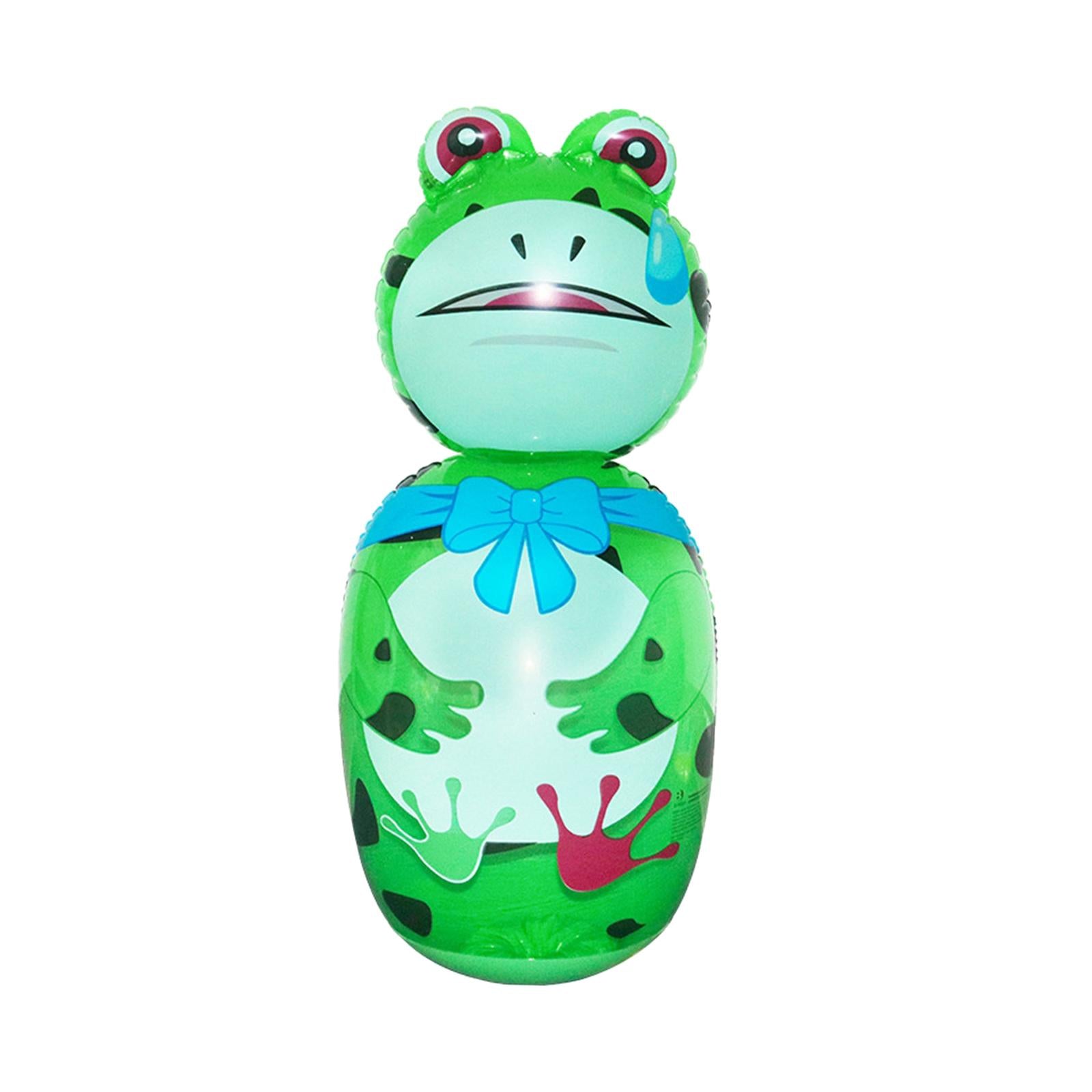Inflatable Punching Bag for Indoors Outdoors Themed Birthday Party Toddlers Green 80cm