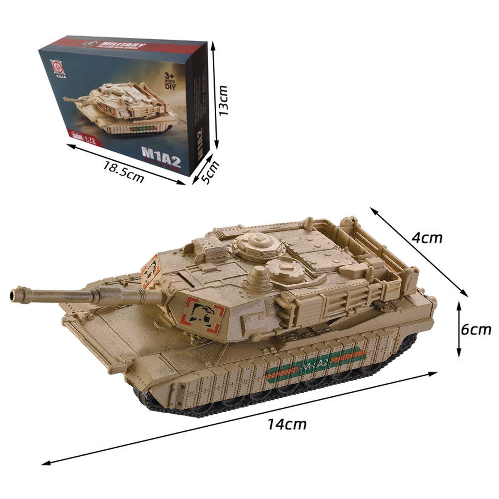 1/72 Tank Model Puzzle DIY Assemble Collectible for Kids Girls Birthday Gift