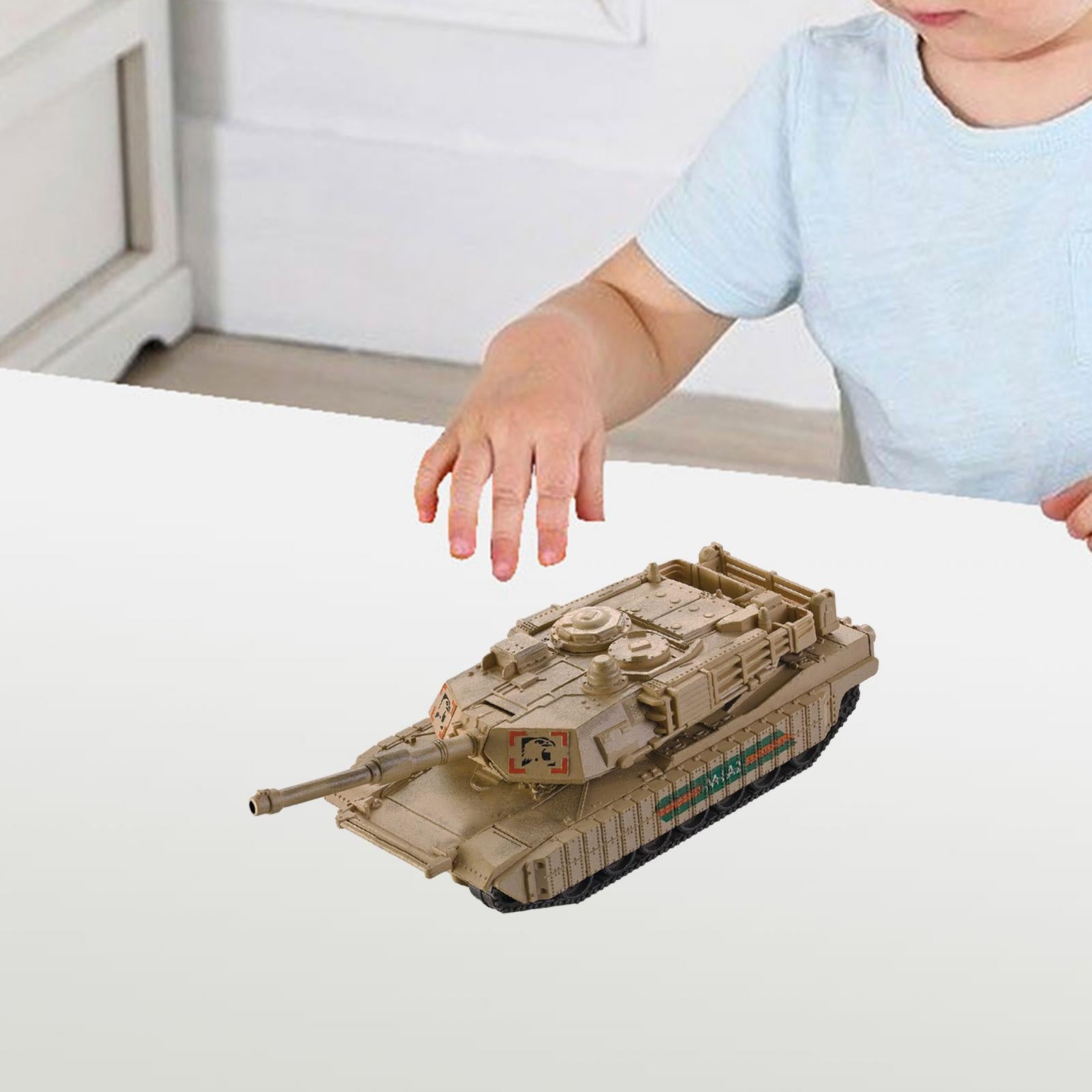 1/72 Tank Model Puzzle DIY Assemble Collectible for Kids Girls Birthday Gift