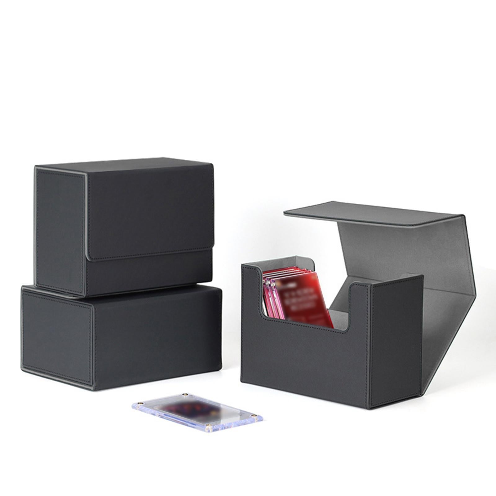 Trading Card Deck Box Hobbies Gathering Card Toy Container Card Case Inner black