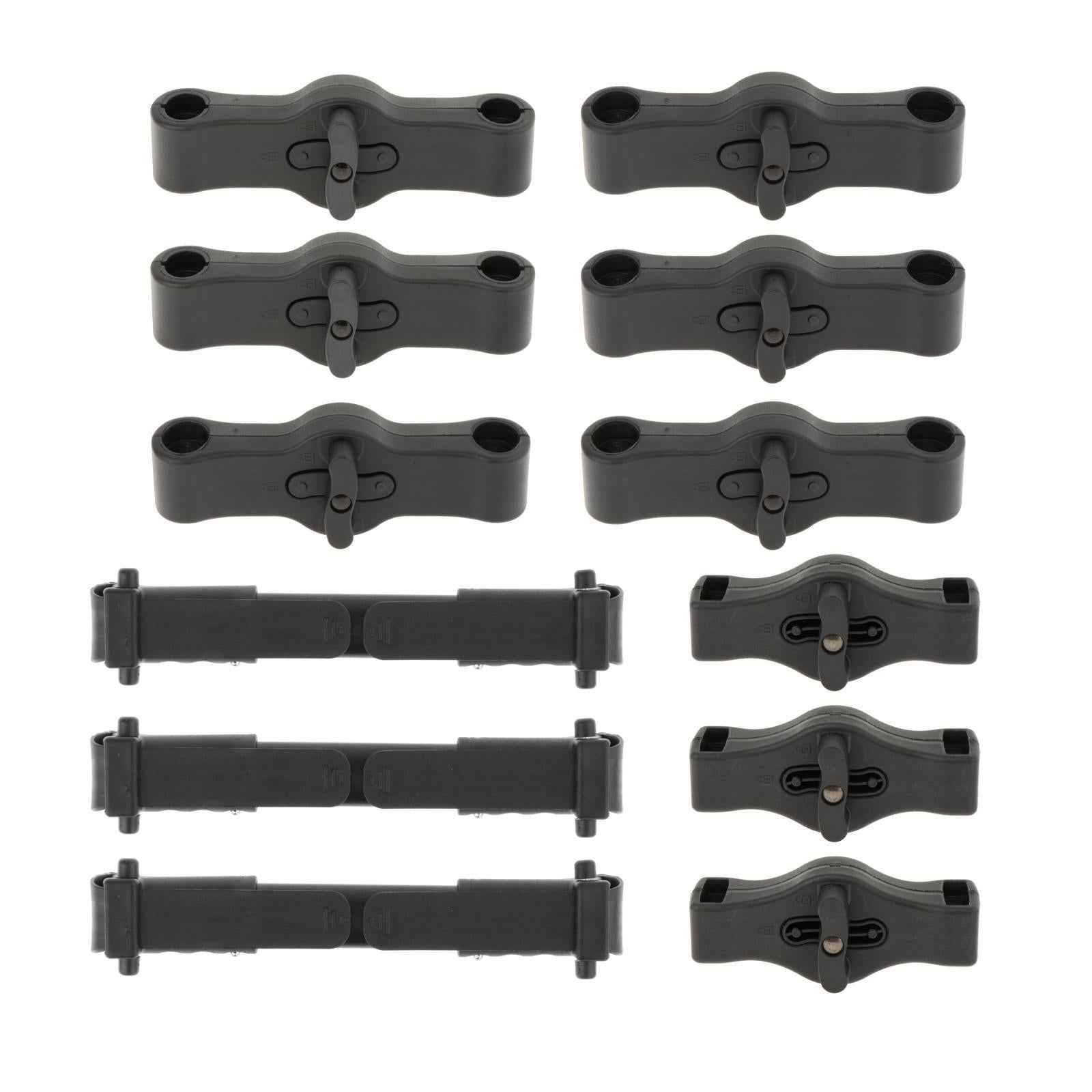 3 Pieces Twin Stroller Connector Safety Adjustable for Infant Cart Accessory Universal