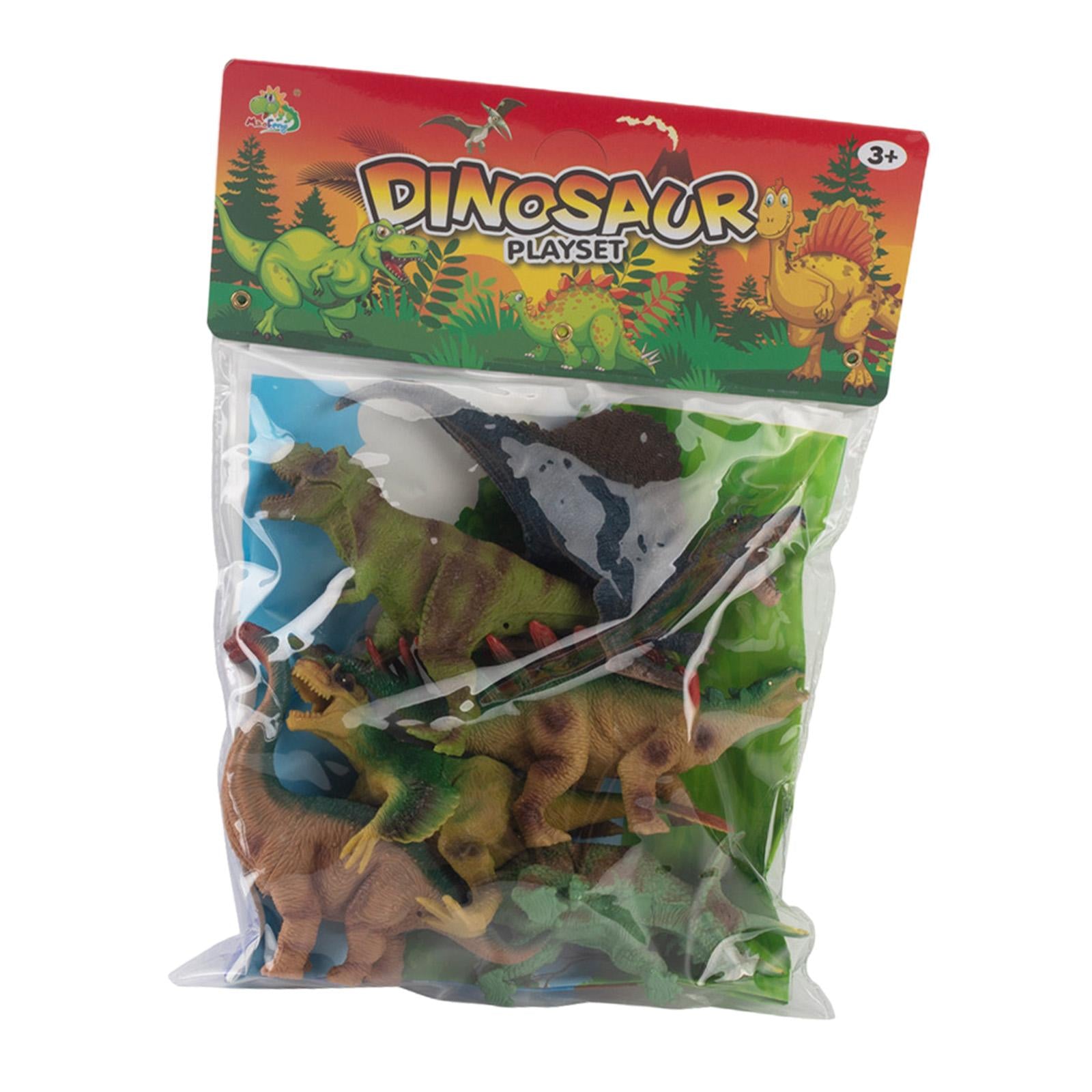 6x Realistic Animals Figures for Desktop Decor Educational Toys Party Favors Dinosaur