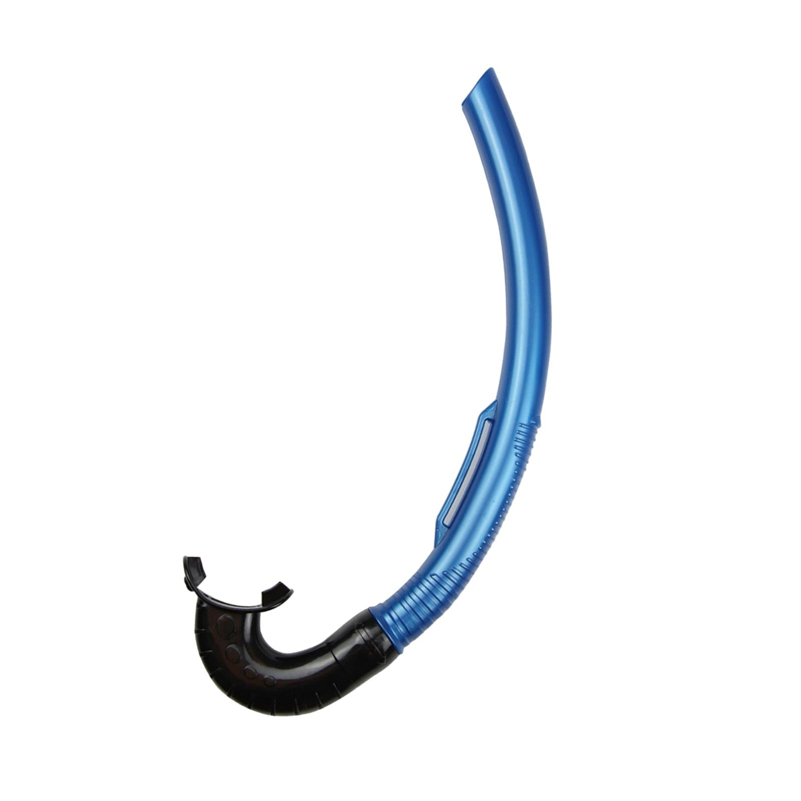 Swimming Breathing Snorkel Full Wet Breathing Tube for Adults Facing Forward Blue
