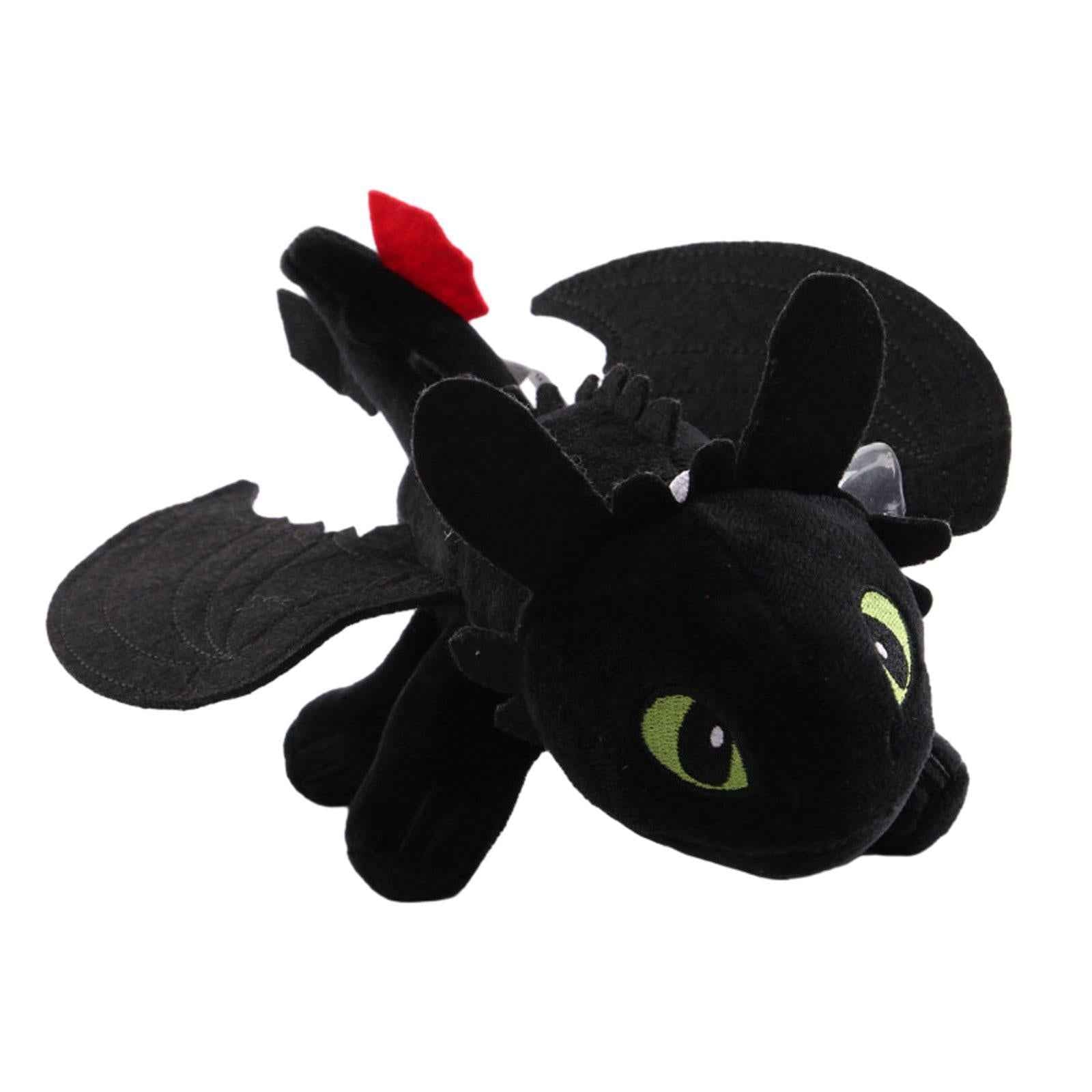 How to Train Your Dragon Plush Toy Cute for Girls Boys Kids Children Ages 4+ black 20cm