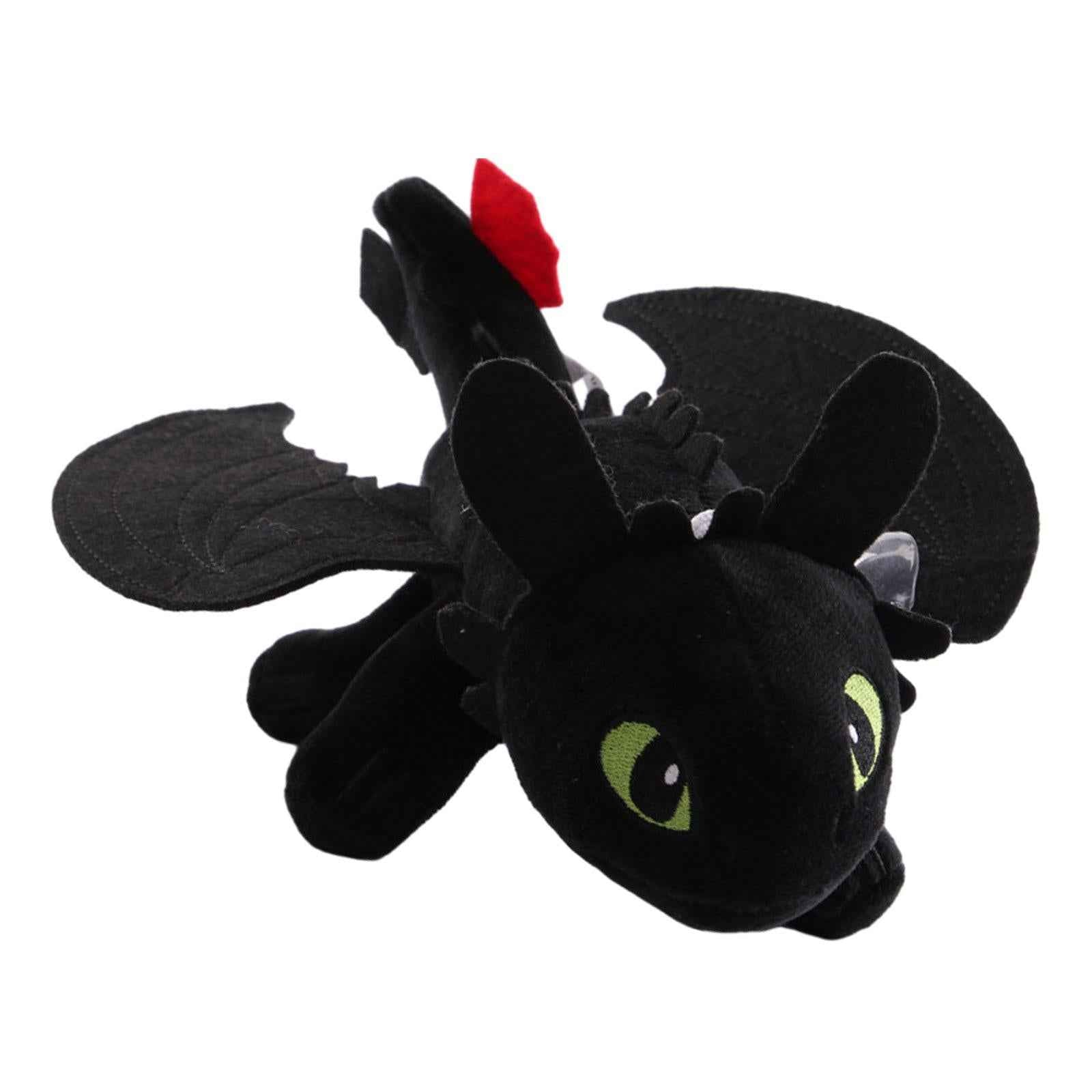How to Train Your Dragon Plush Toy Cute for Girls Boys Kids Children Ages 4+ black 20cm