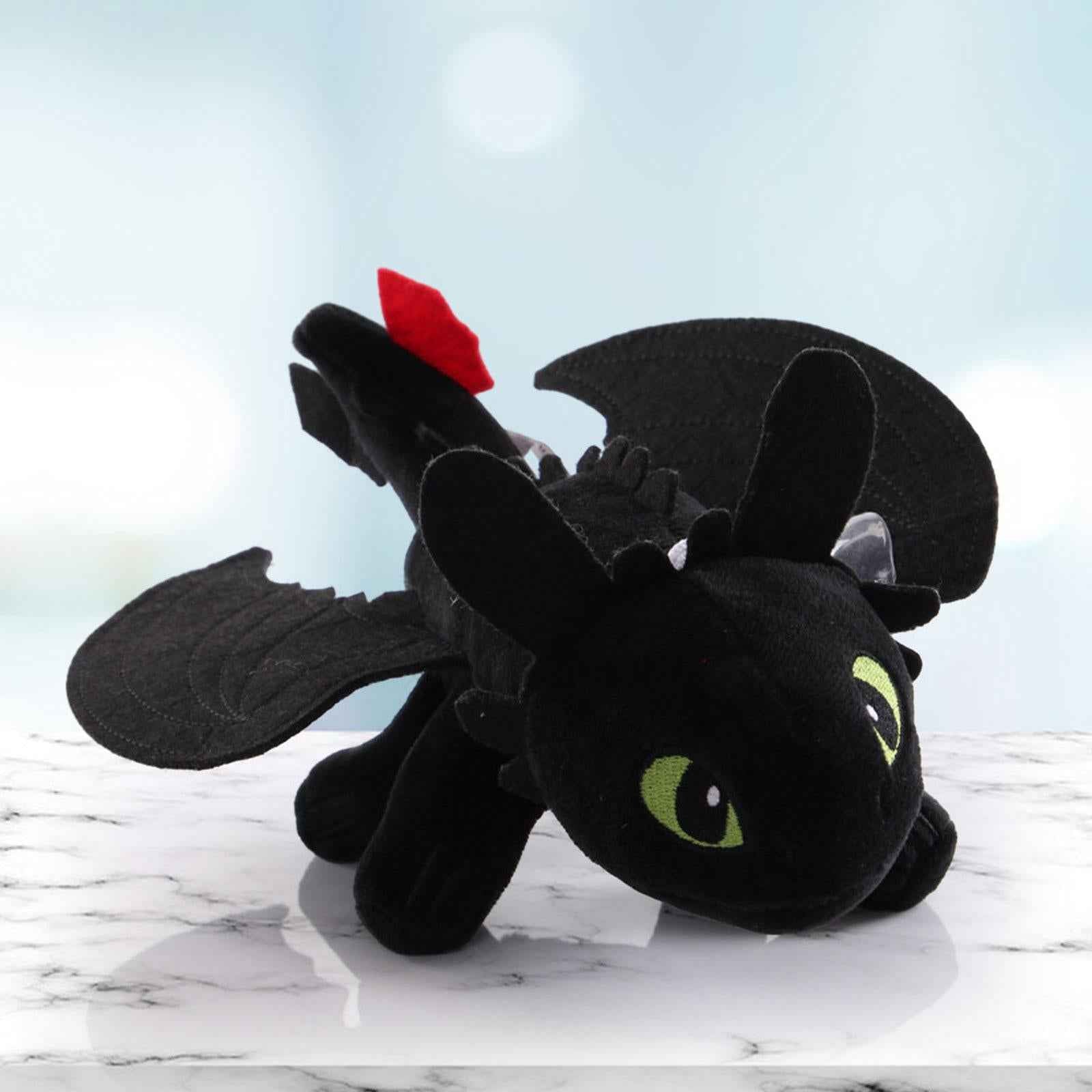 How to Train Your Dragon Plush Toy Cute for Girls Boys Kids Children Ages 4+ black 20cm