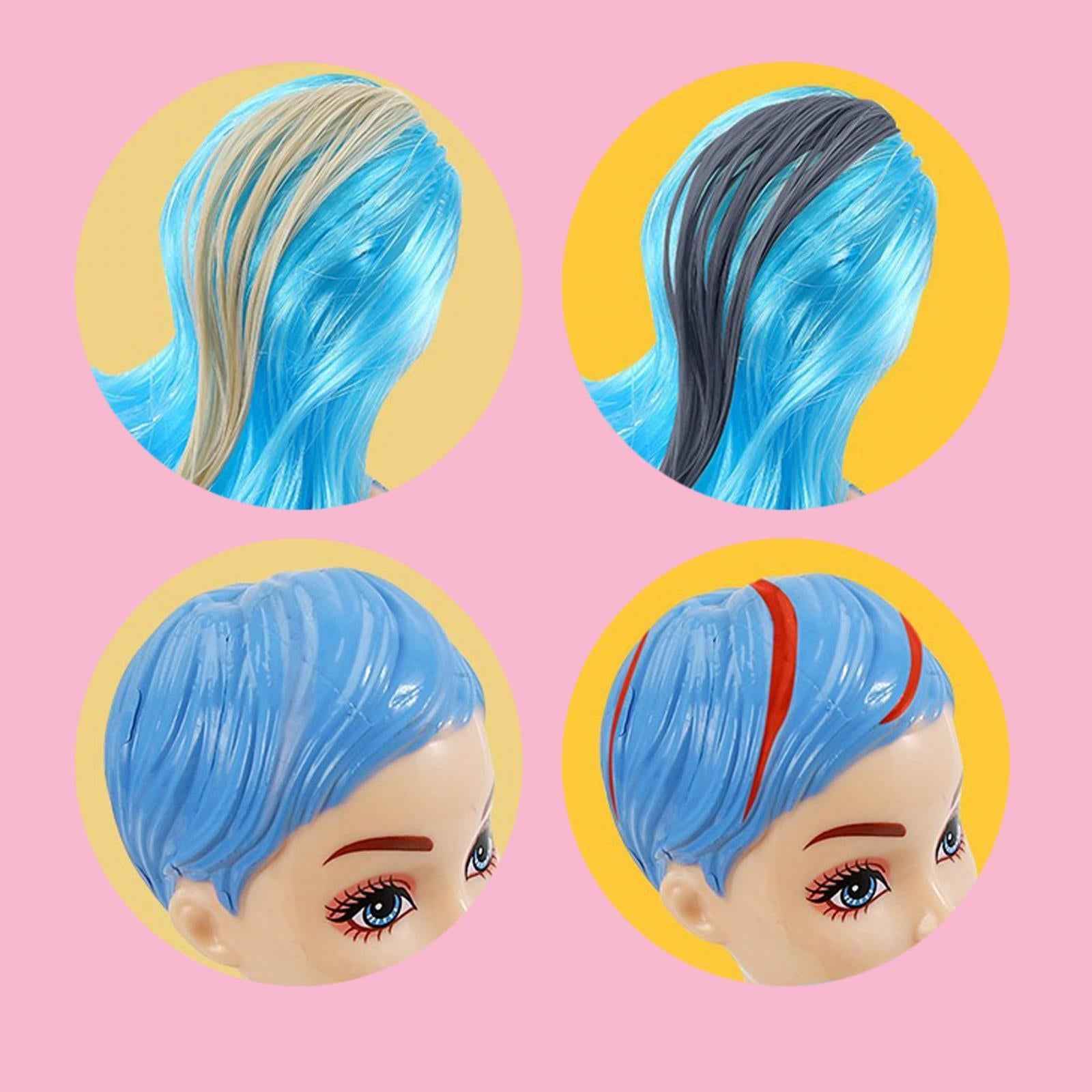 Color Reveal Doll Contain Surprise Wig Skirt Shoes Sponge for New Year Gifts