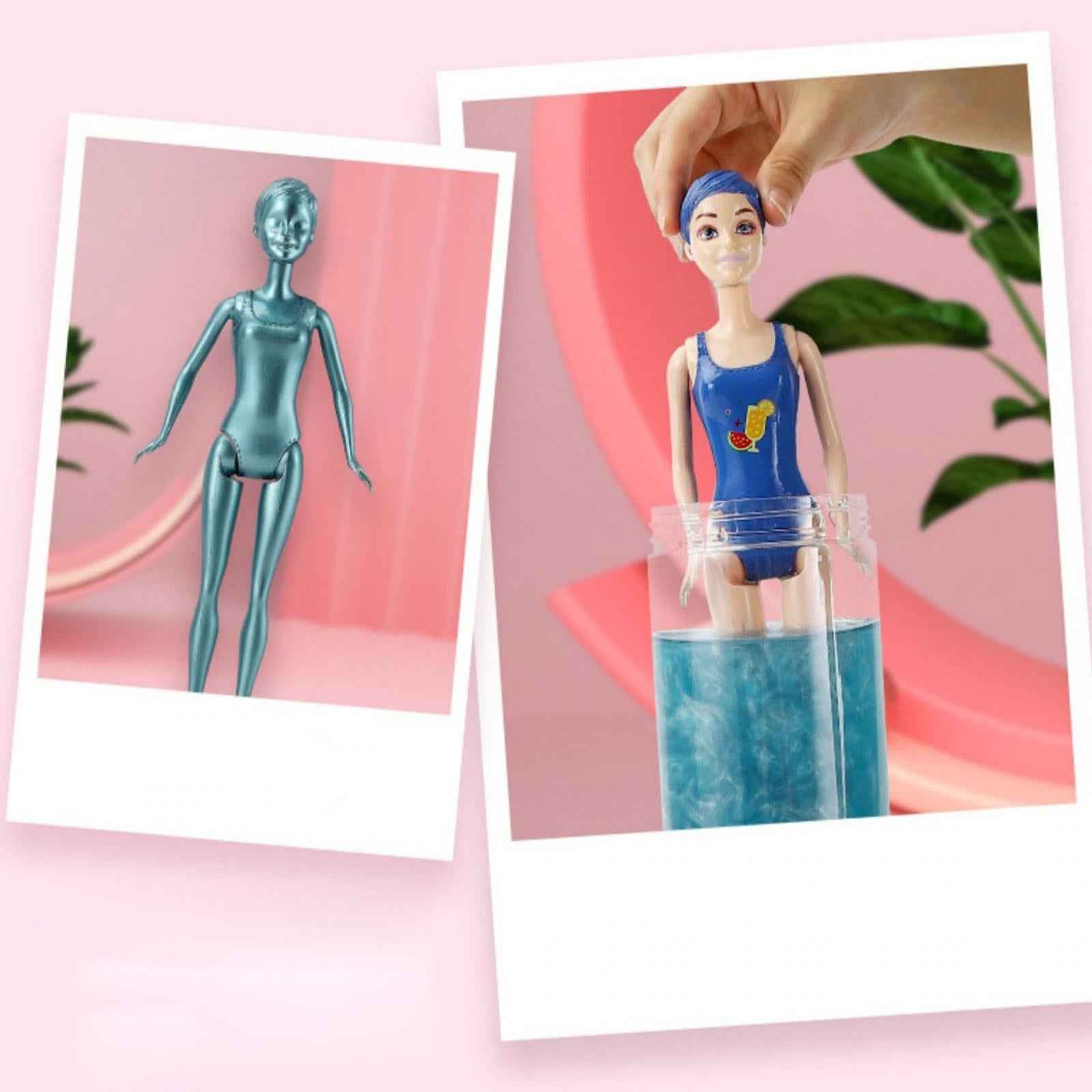 Color Reveal Doll Contain Surprise Wig Skirt Shoes Sponge for New Year Gifts