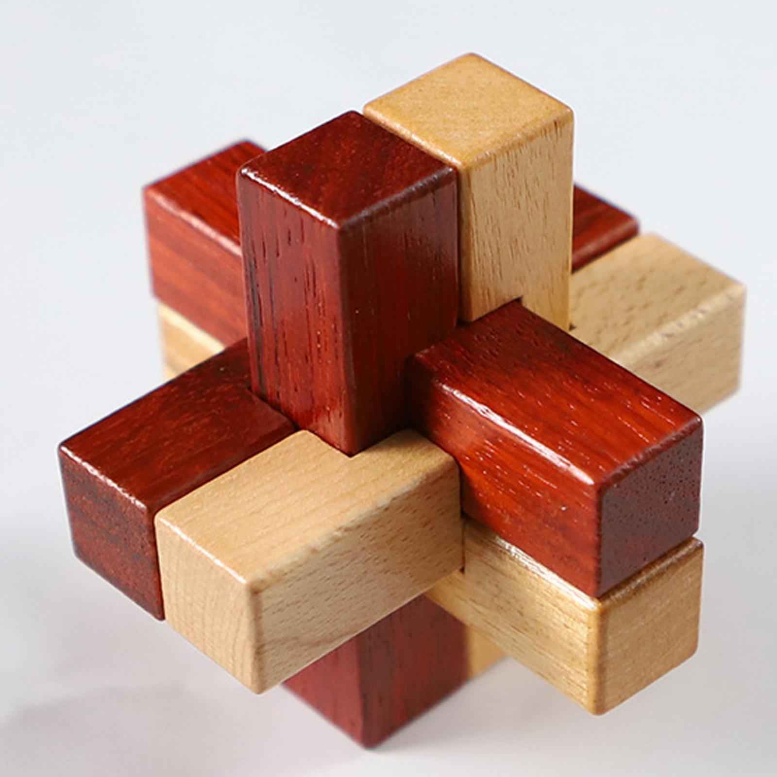 Wooden Brain Teaser Puzzle Toy for Family Game Birthday Gifts Christmas Gift Style B