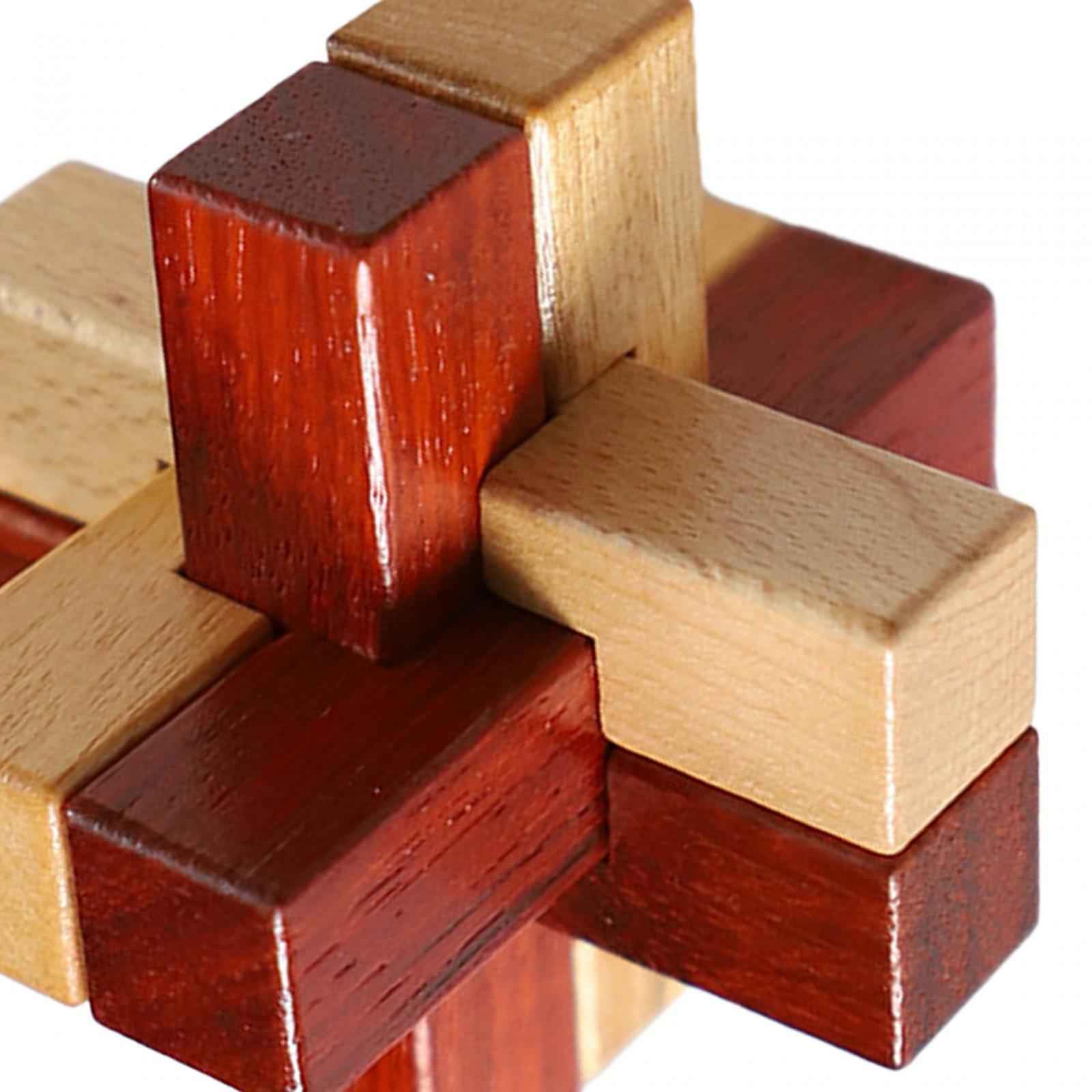 Wooden Brain Teaser Puzzle Toy for Family Game Birthday Gifts Christmas Gift Style B
