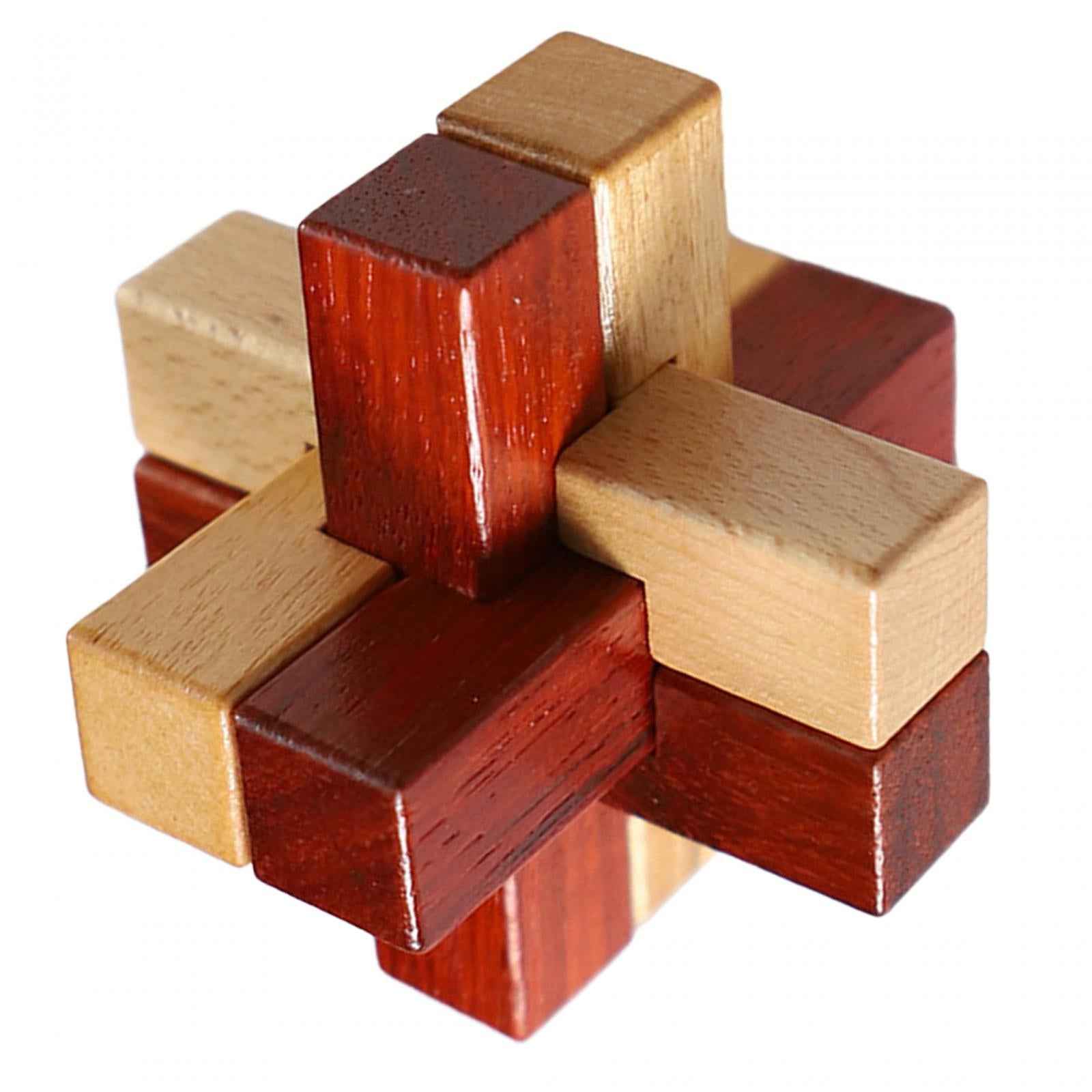Wooden Brain Teaser Puzzle Toy for Family Game Birthday Gifts Christmas Gift Style B