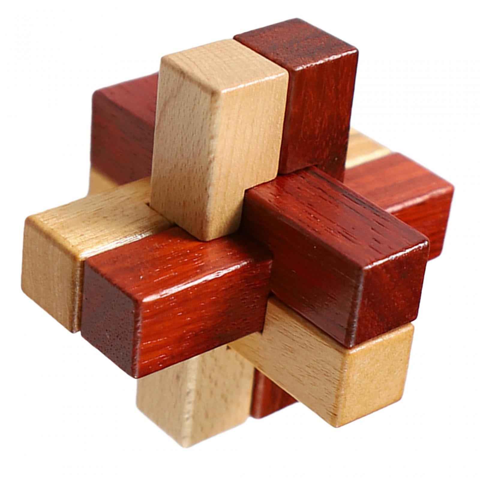 Wooden Brain Teaser Puzzle Toy for Family Game Birthday Gifts Christmas Gift Style B
