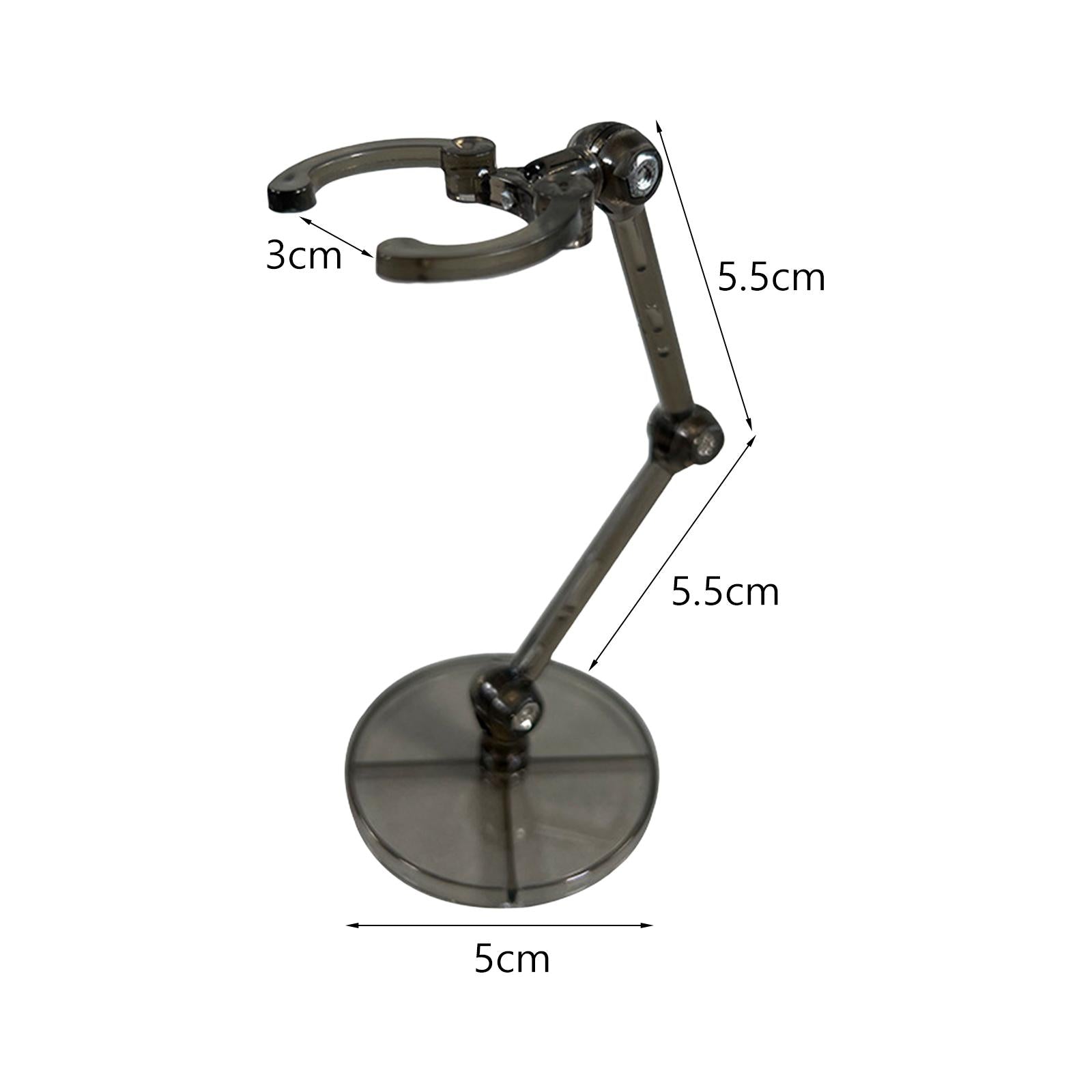3xAction Bases Holder Sturdy Support DIY Model Support Stand for 6'' Doll clear black